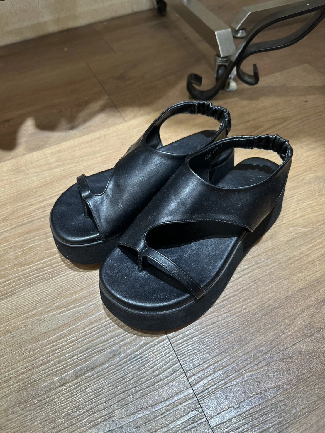 正韓 厚底夾腳涼鞋