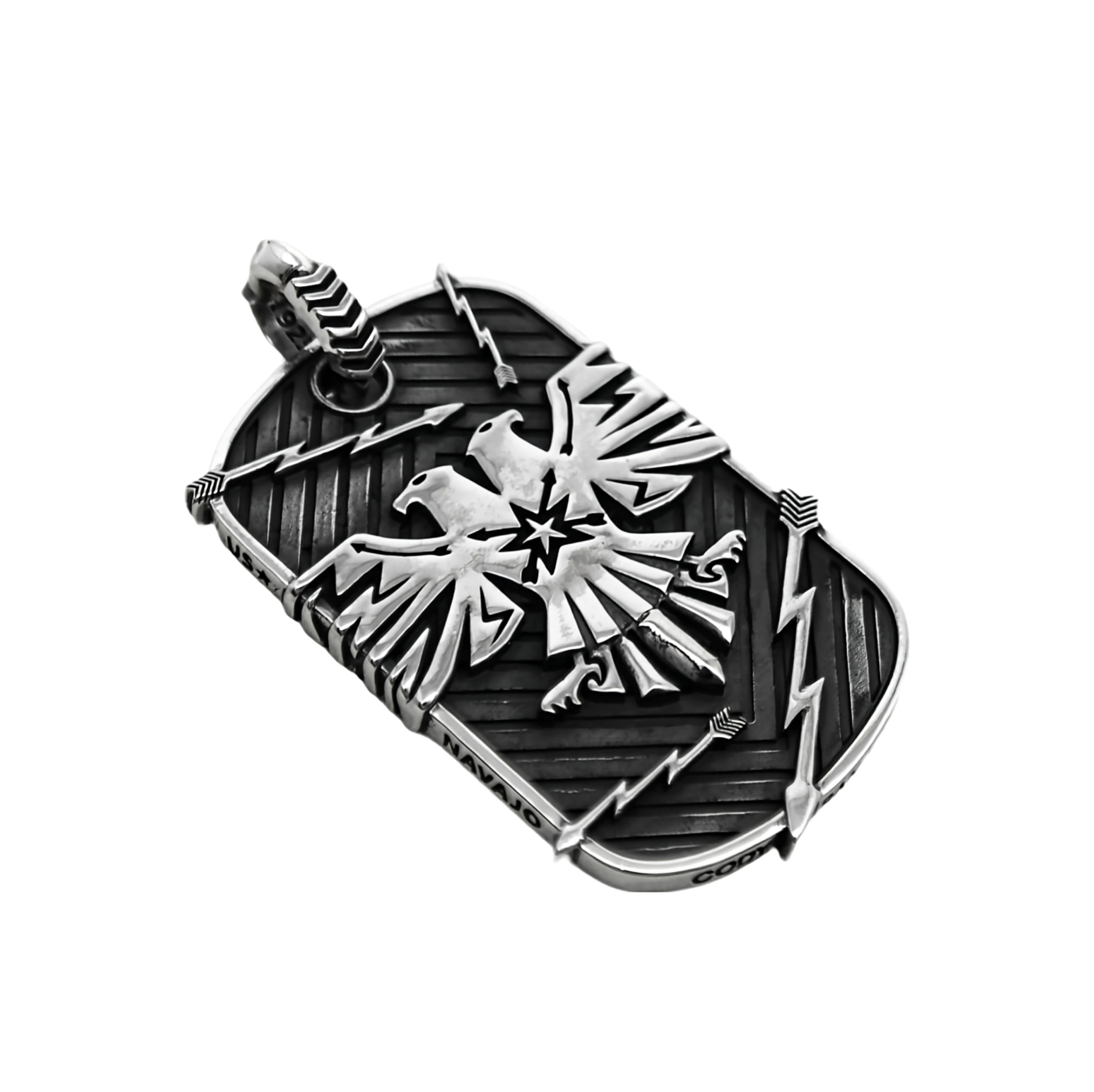 DOUBLE HEADS THUNDERBIRD DOG TAG