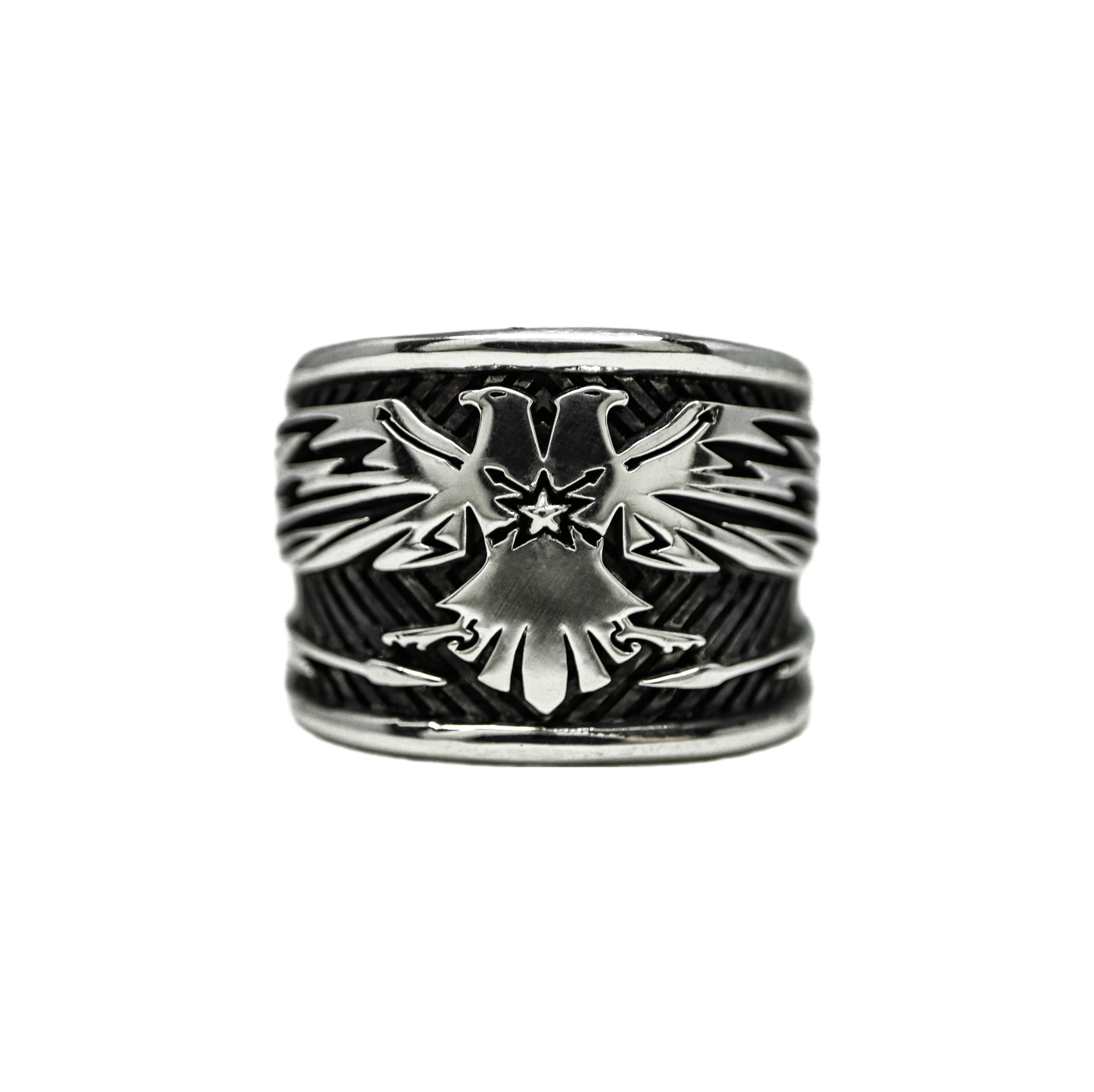 DOUBLE HEADS THUNDERBIRD RING