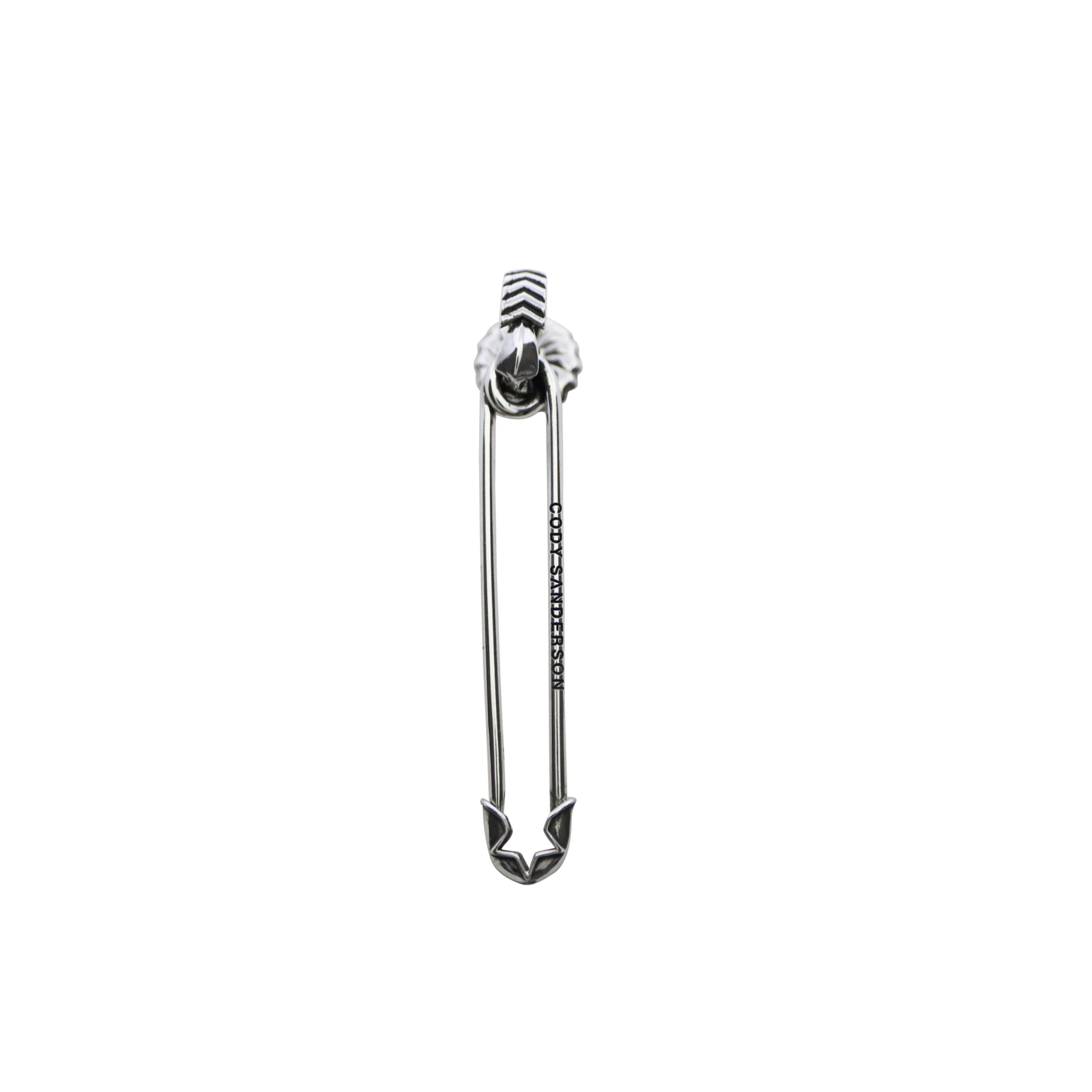 SMALL PIN-UP STAR SAFETY PIN EARRING - RIGHT