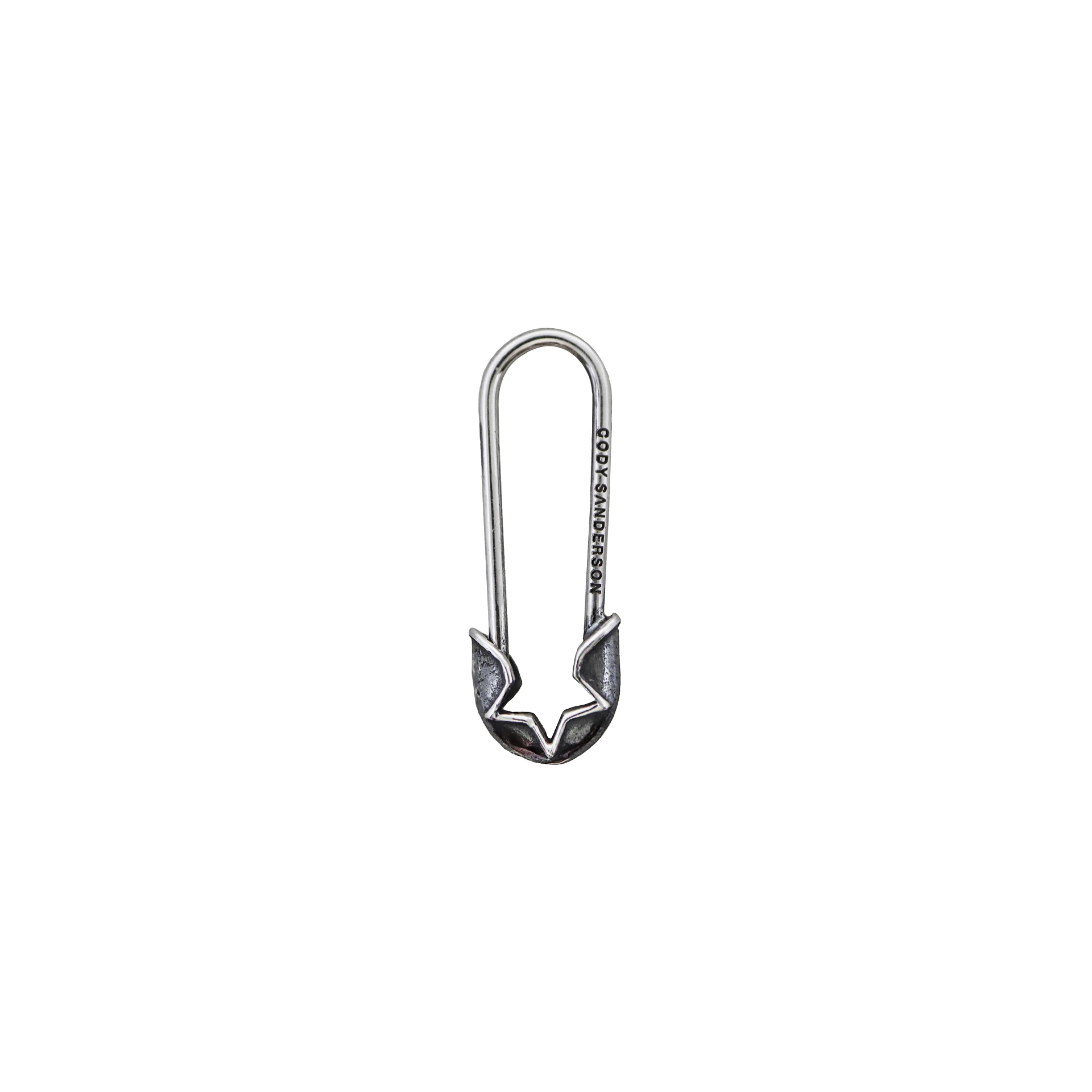 EXTRA TINY PIN-UP STAR SAFETY PIN EARRING - RIGHT