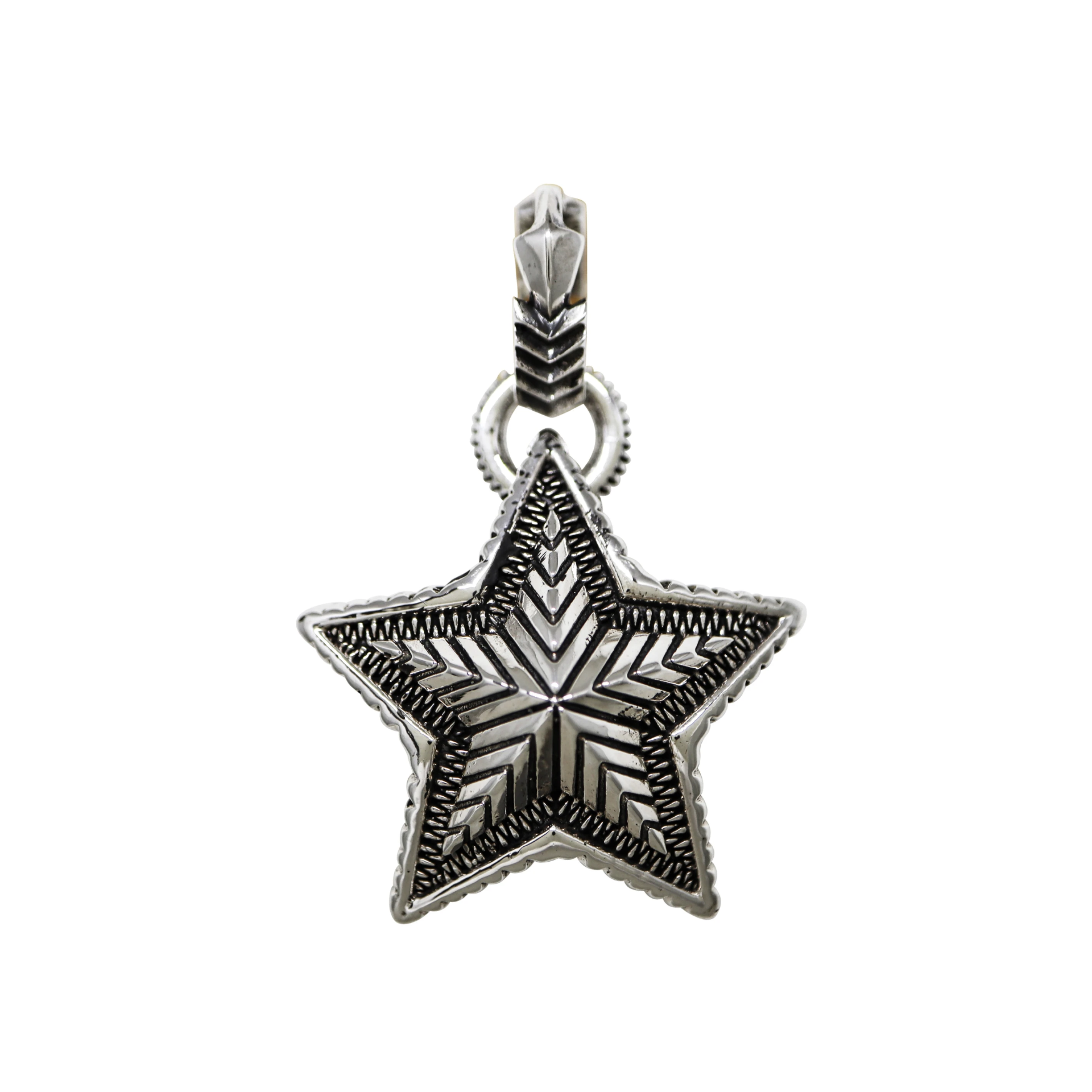 REVERSIBLE STAR W / ARROW BAIL PENDANT