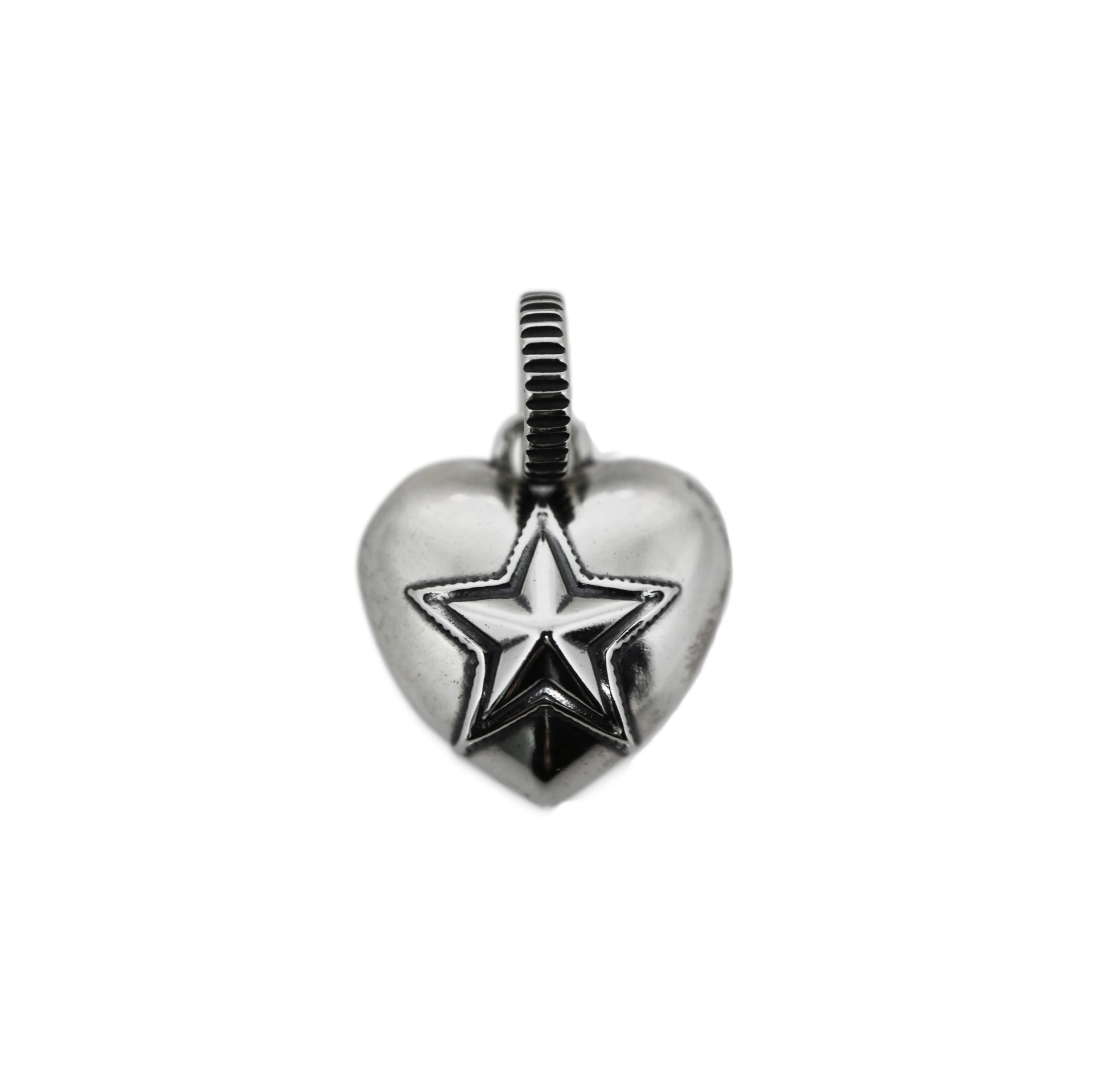 HEART AND SHERIFF STAR PENDANT
