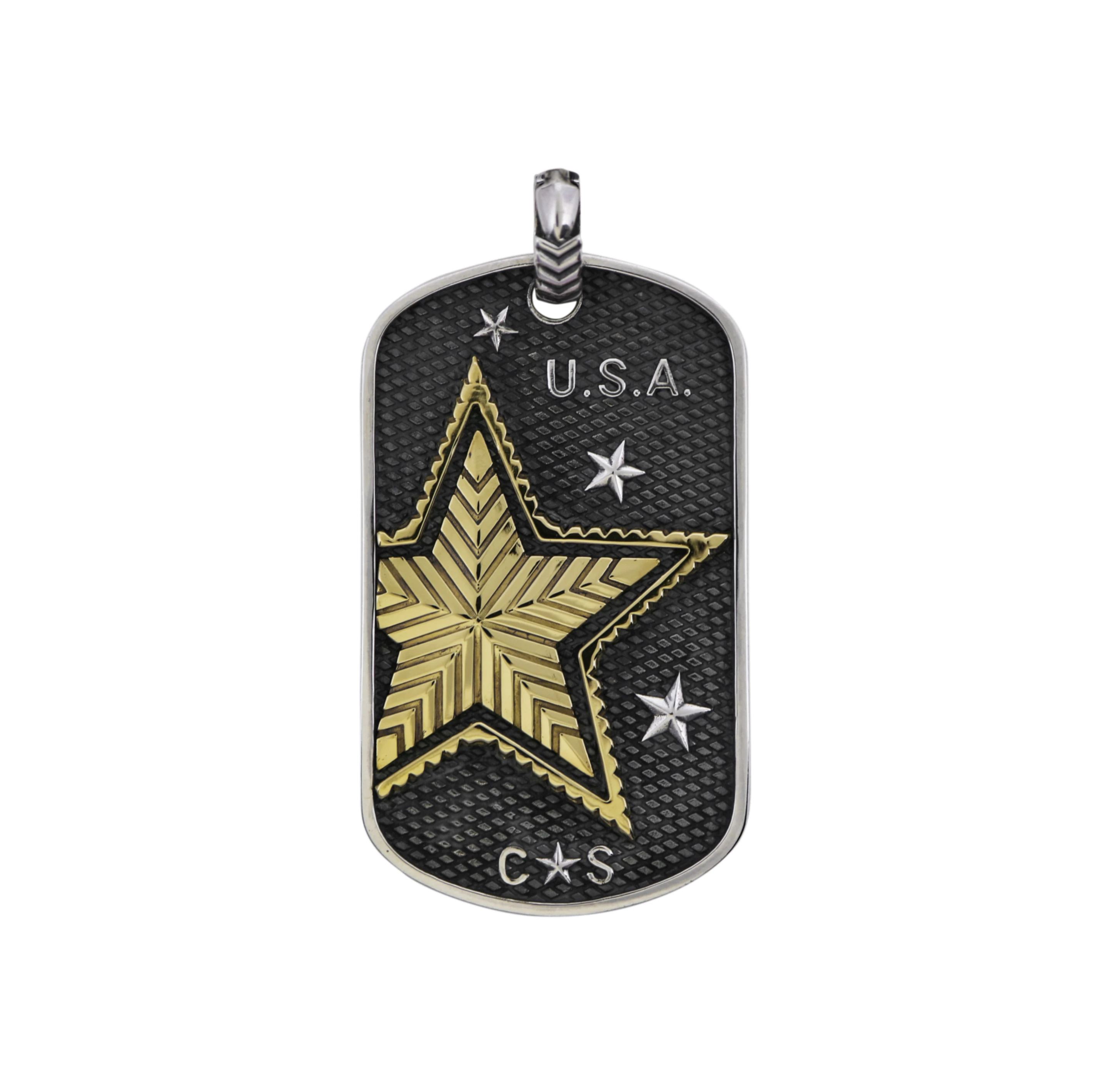 CS BEAT THE VIRUS DOG TAG 925/18K