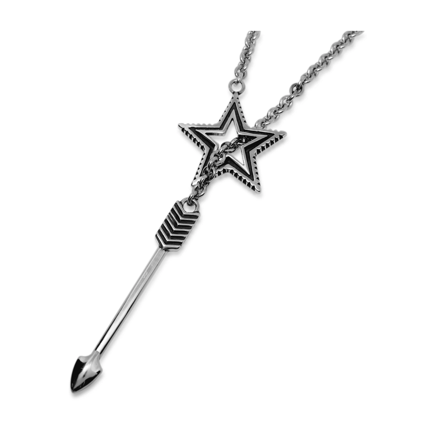 SHOOTING ARROW STAR CHAIN NECKLACE