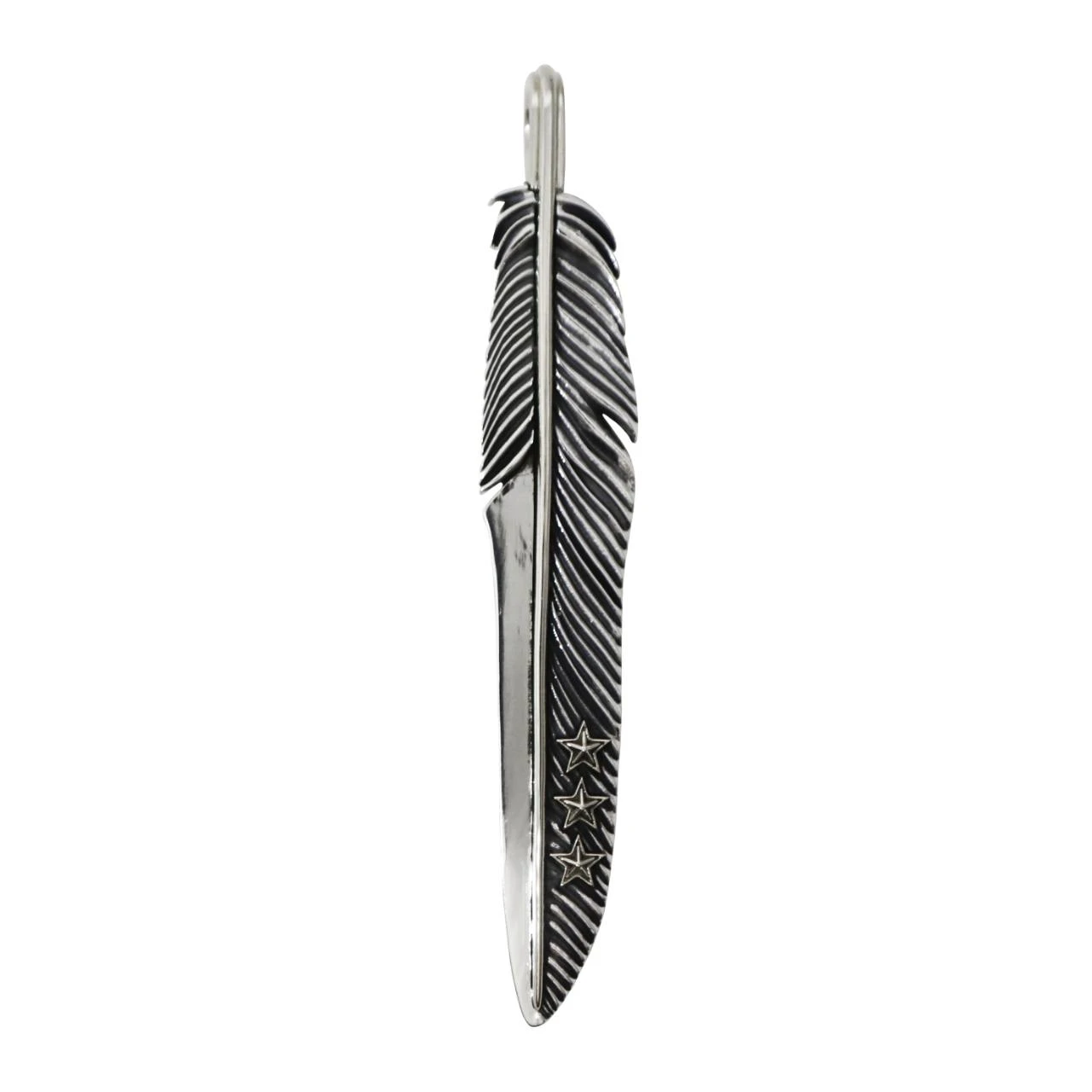 全球限量款 - CS NAVAJO TRIPLE STARS ON THE FIRST ARROW FEATHER PENDANT