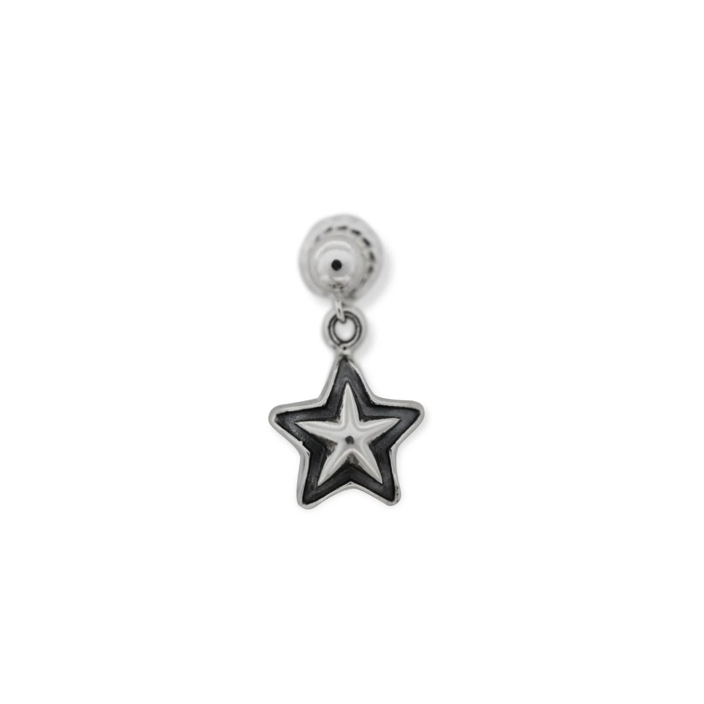 TINY DOUBLE FACE STAR EARRING