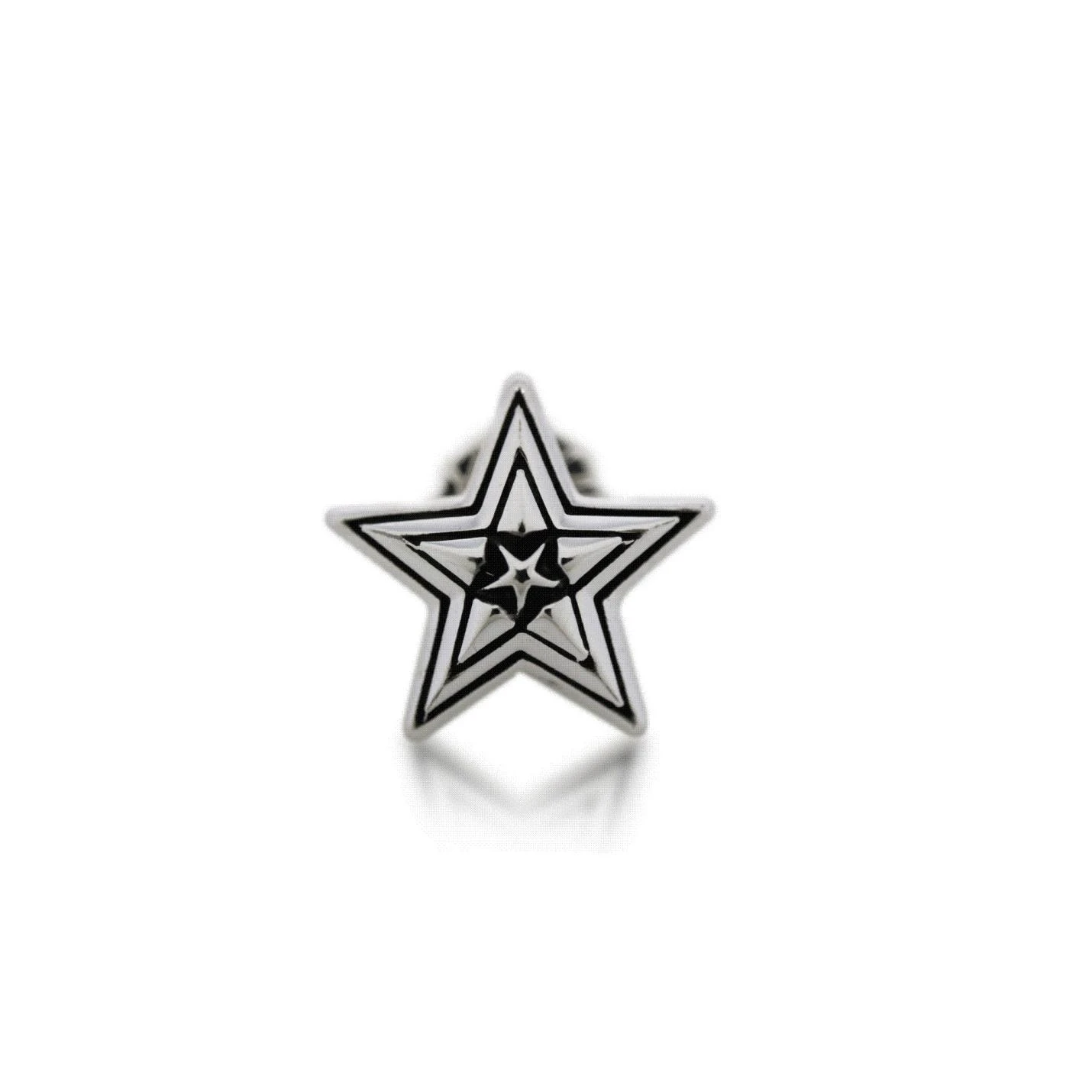 LARGE STAR IN STAR STUD EARRING