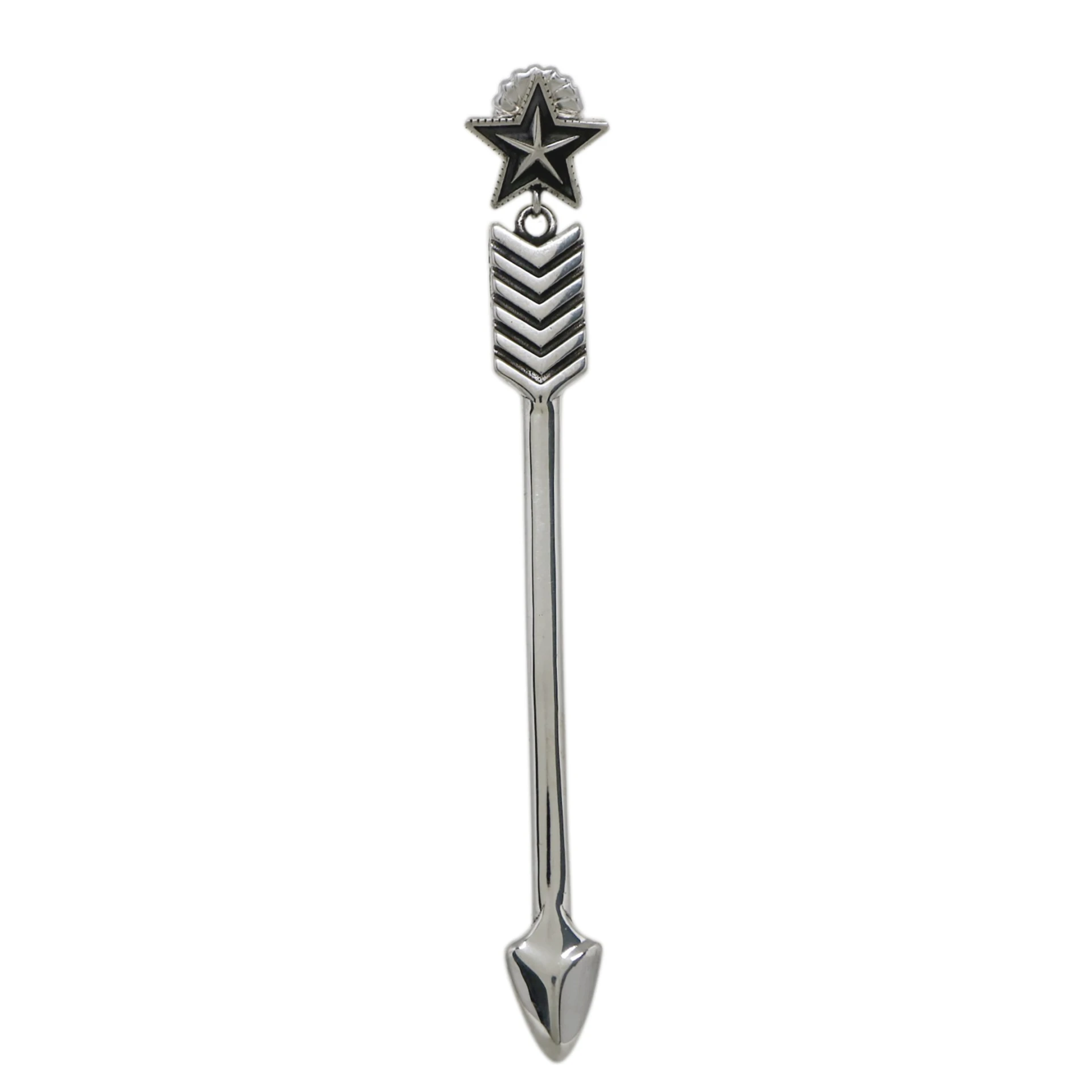LARGE ARROW DANGLING WITH STAR EARRING