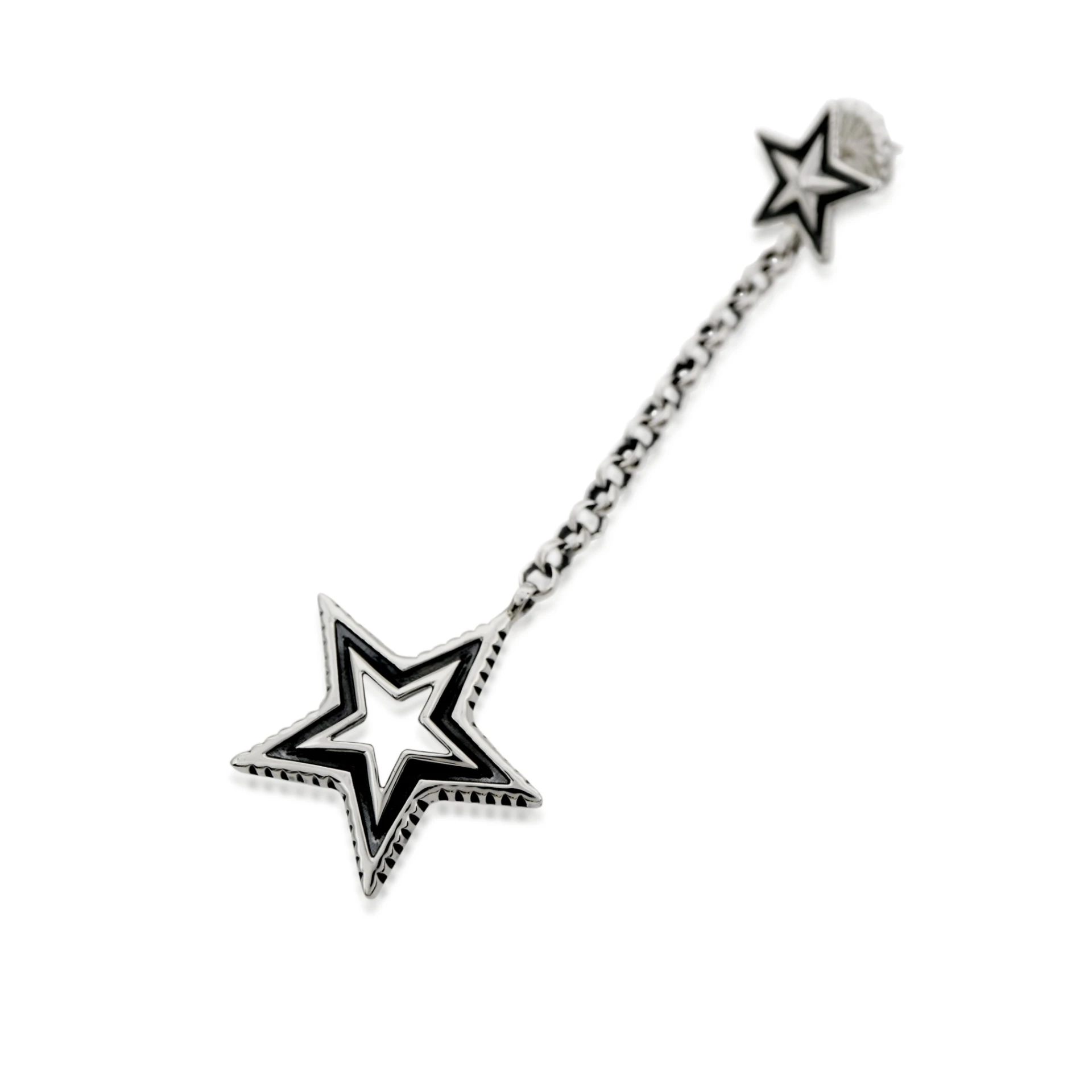 CUT OUT DANGLING STAR EARRING
