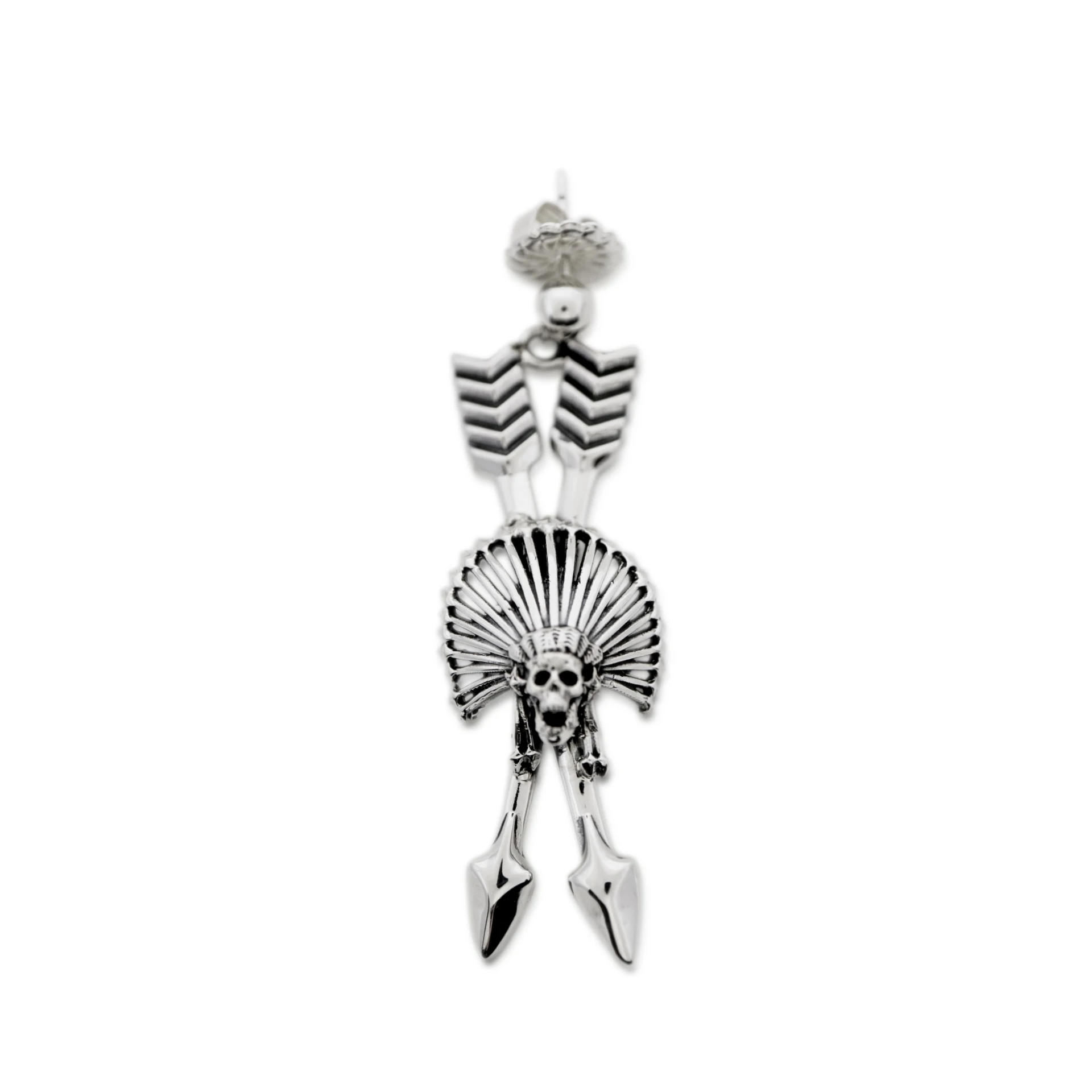 CHIEF KILL HATER CROSSED ARROW 3 EARRING