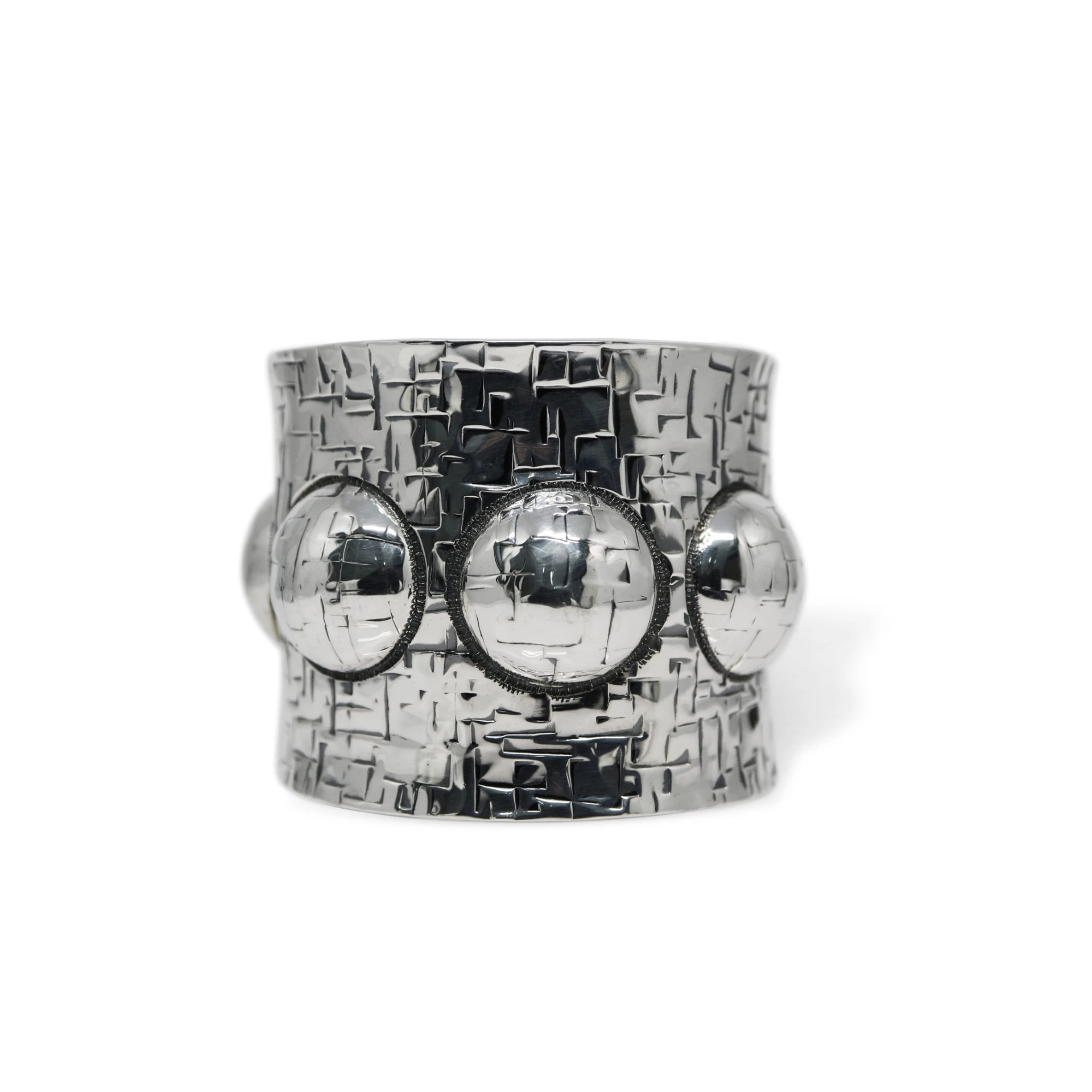 GEOMETRIC STAMP MOON CUFF