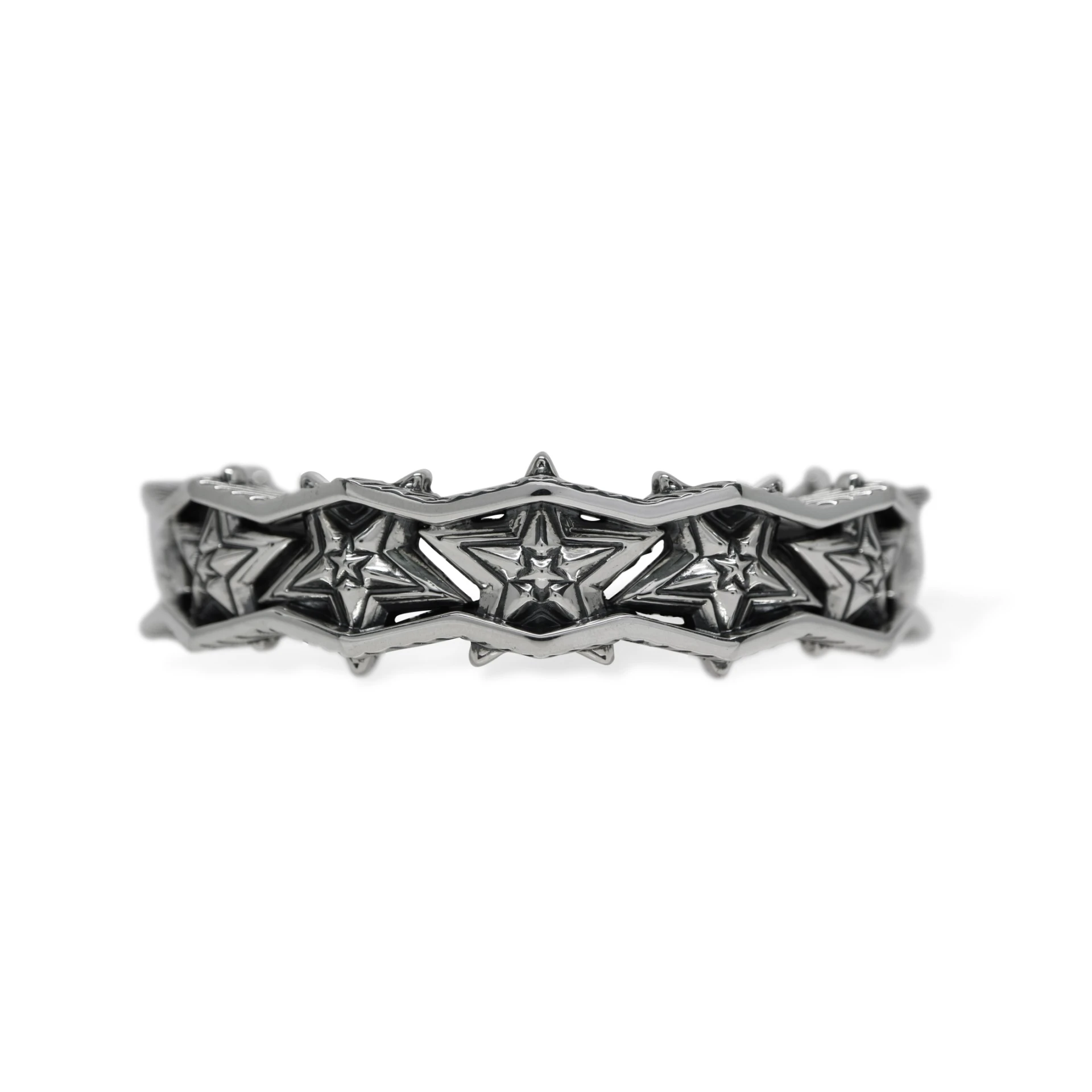HEAVY OPPOSING BARBED STAR IN STAR CUFF