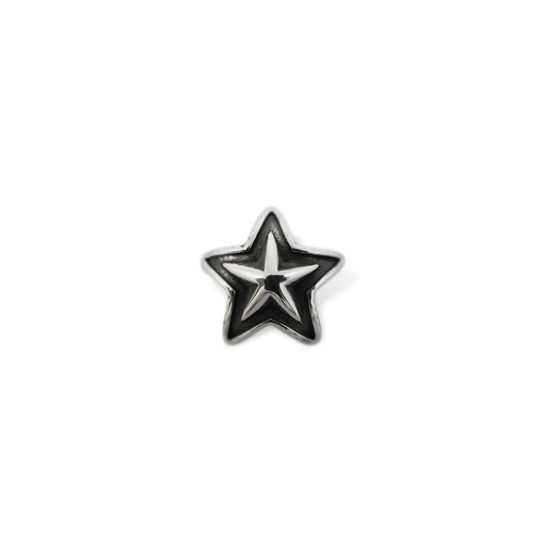 TINY DOUBLE FACE STAR PENDANT WITH CHAIN