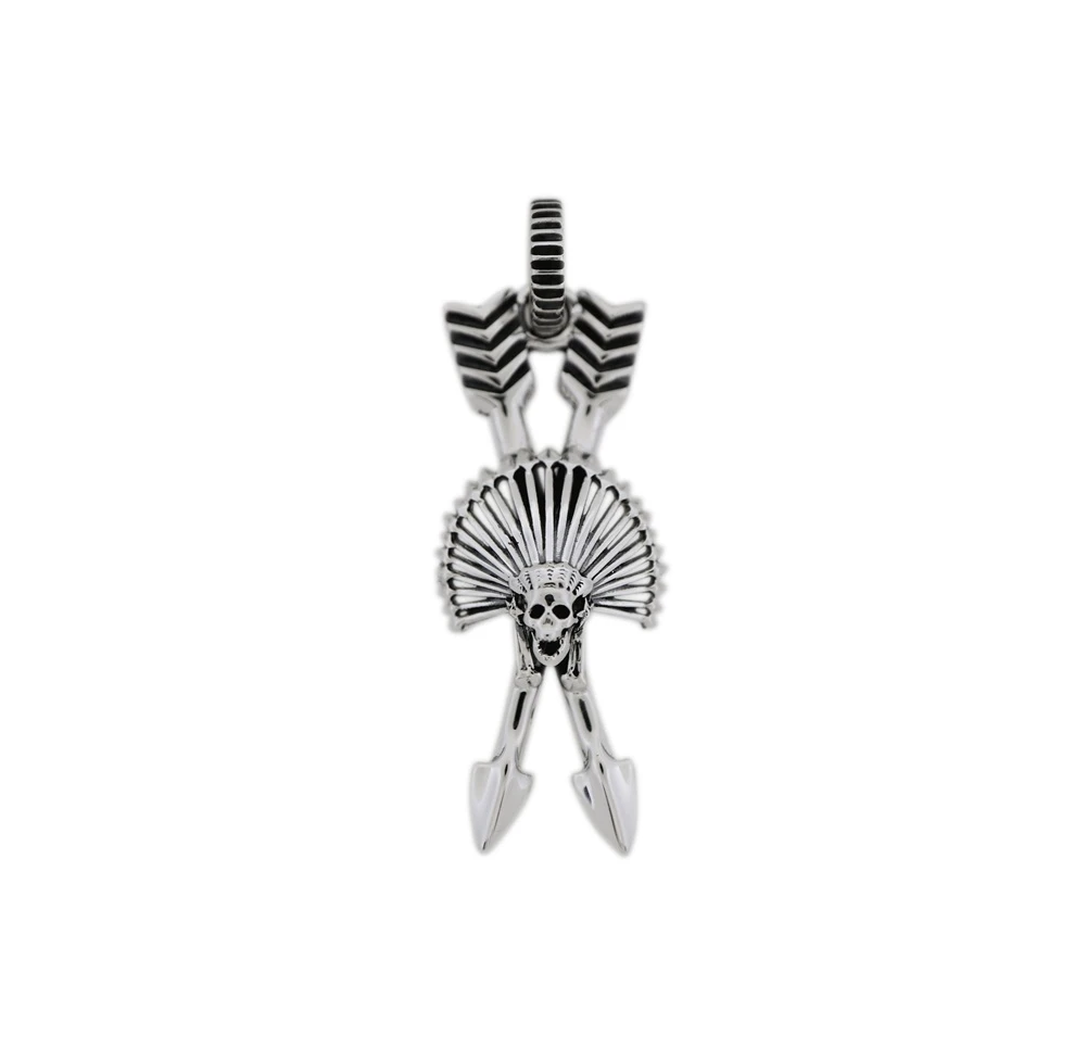 TINY CHIEF KILL HATER CROSSED ARROW PENDANT