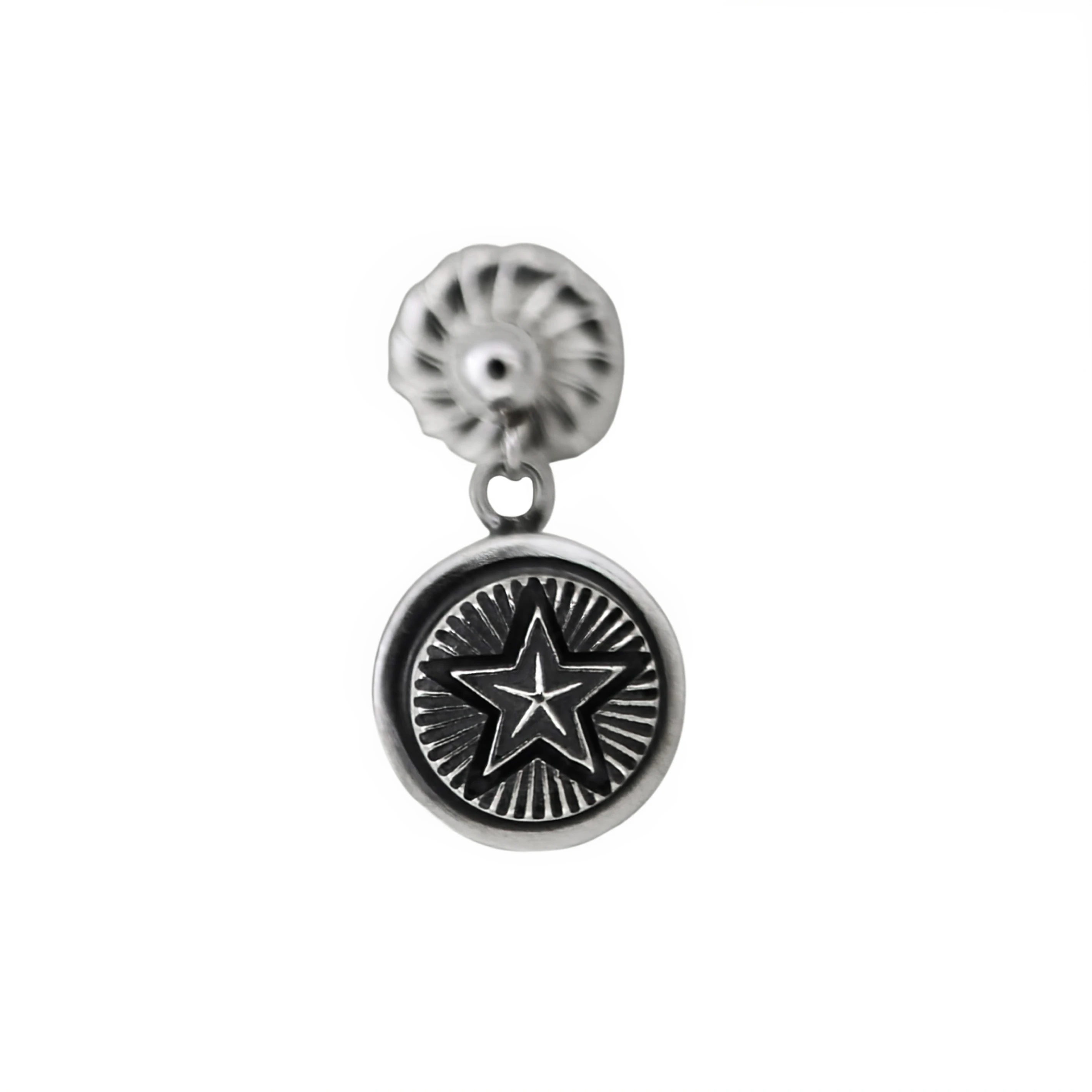STAR BUTTON EARRING