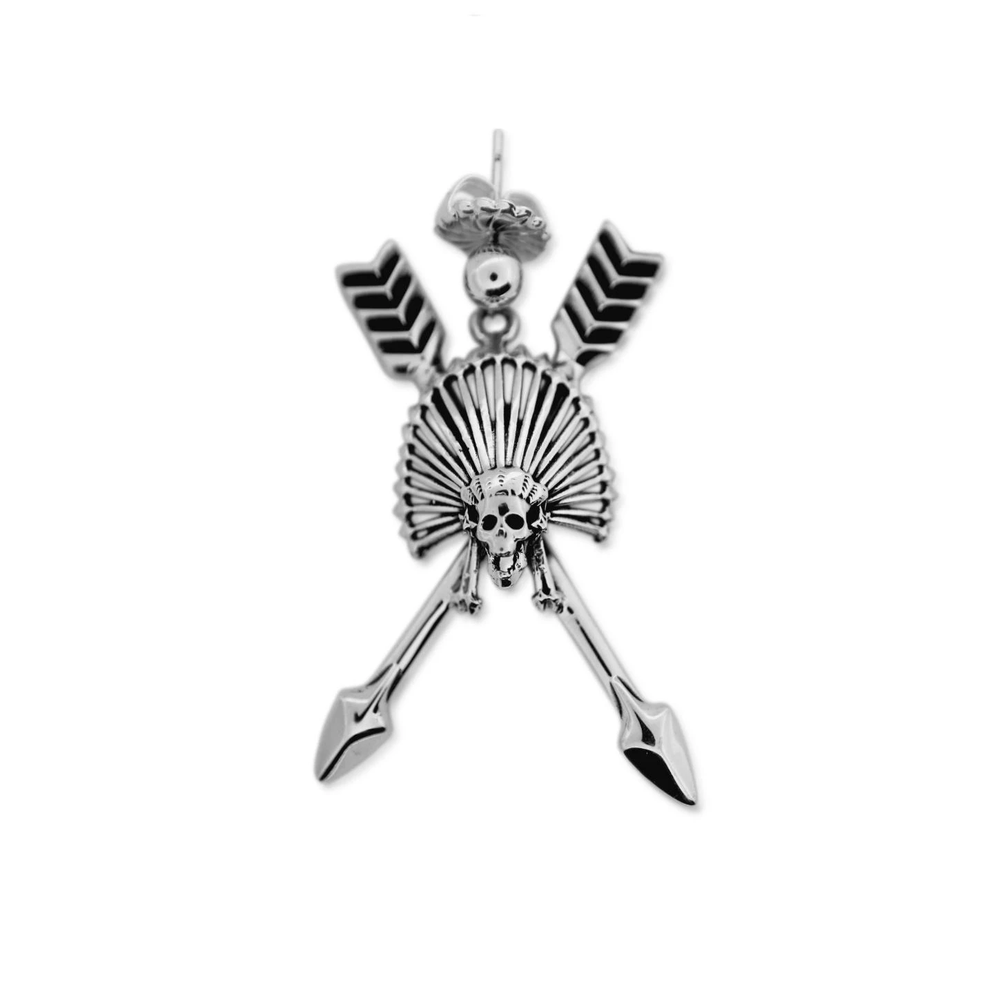 CHIEF KILL HATER CROSSED ARROW 2 EARRING