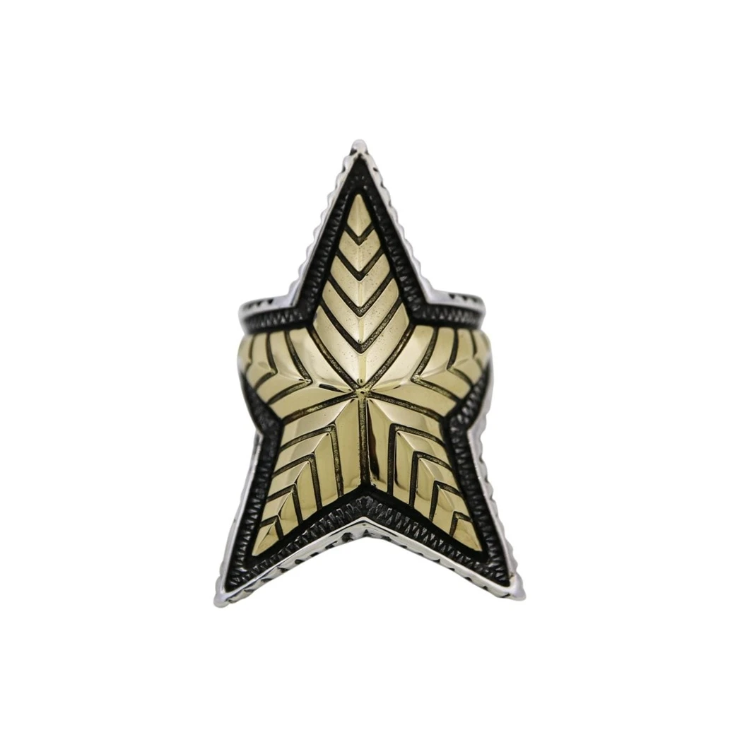 DEPP STAR RING 925/18K
