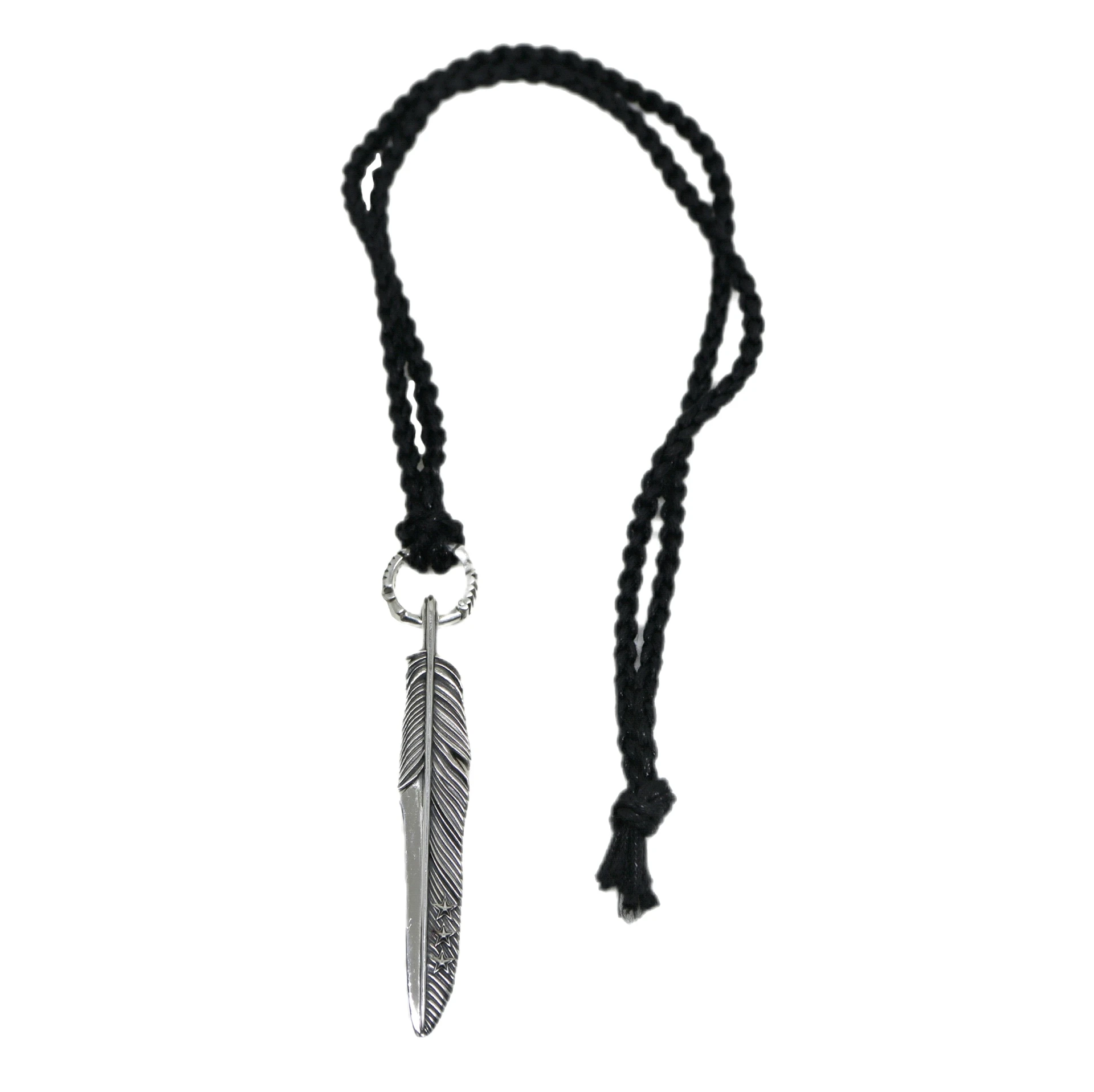 全球限量款 - CS NAVAJO TRIPLE STARS ON THE FIRST ARROW FEATHER PENDANT WITH ARROW SPRING