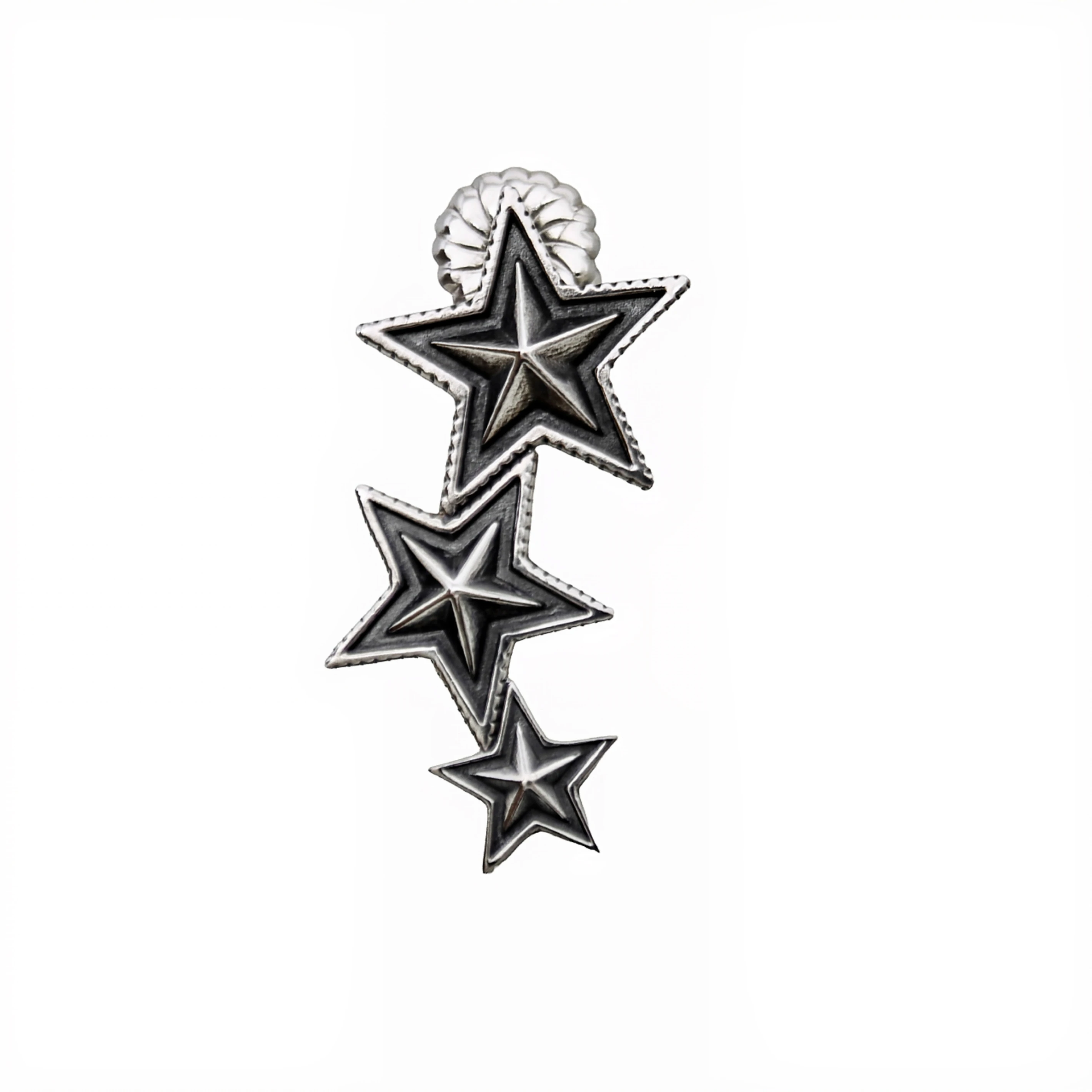 3 FACETED STAR EARRING - RIGHT