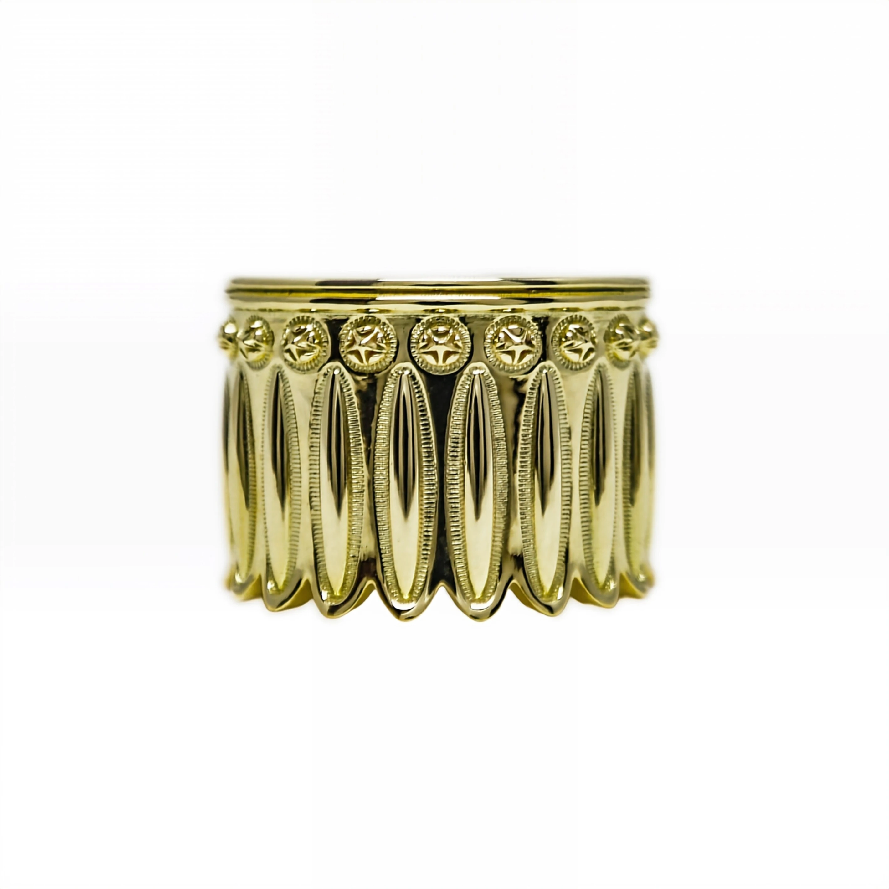 FEATHER HEAD STAR RING 18K GOLD - VIP EXCLUSIVE