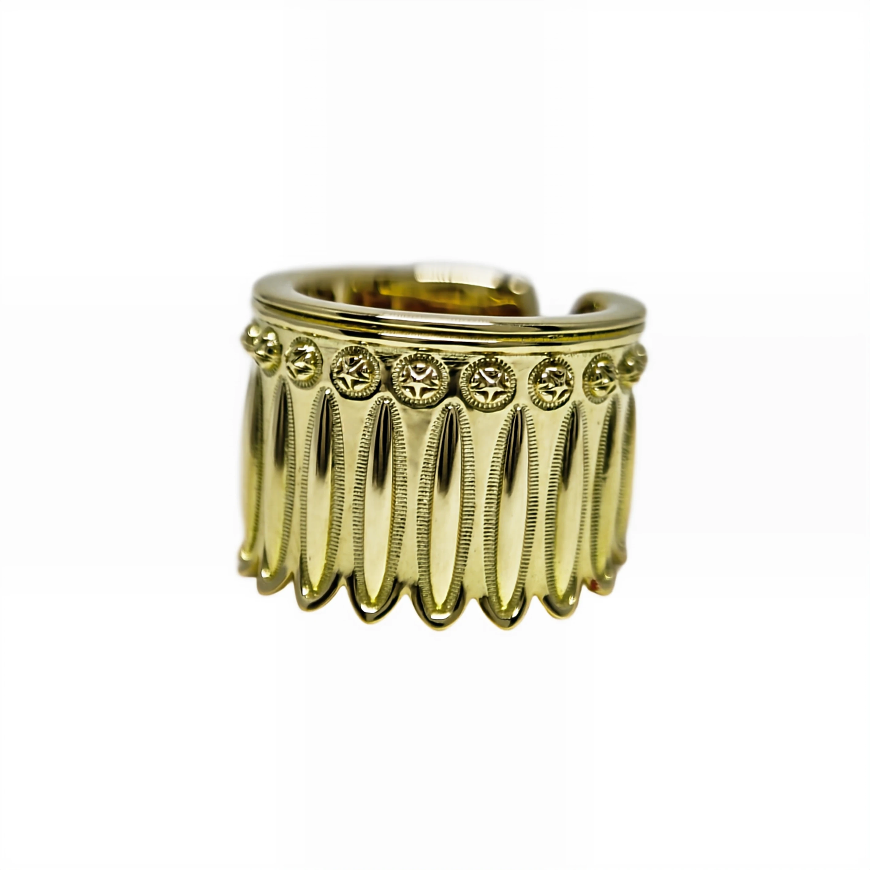 FEATHER HEAD STAR RING 18K GOLD - VIP EXCLUSIVE
