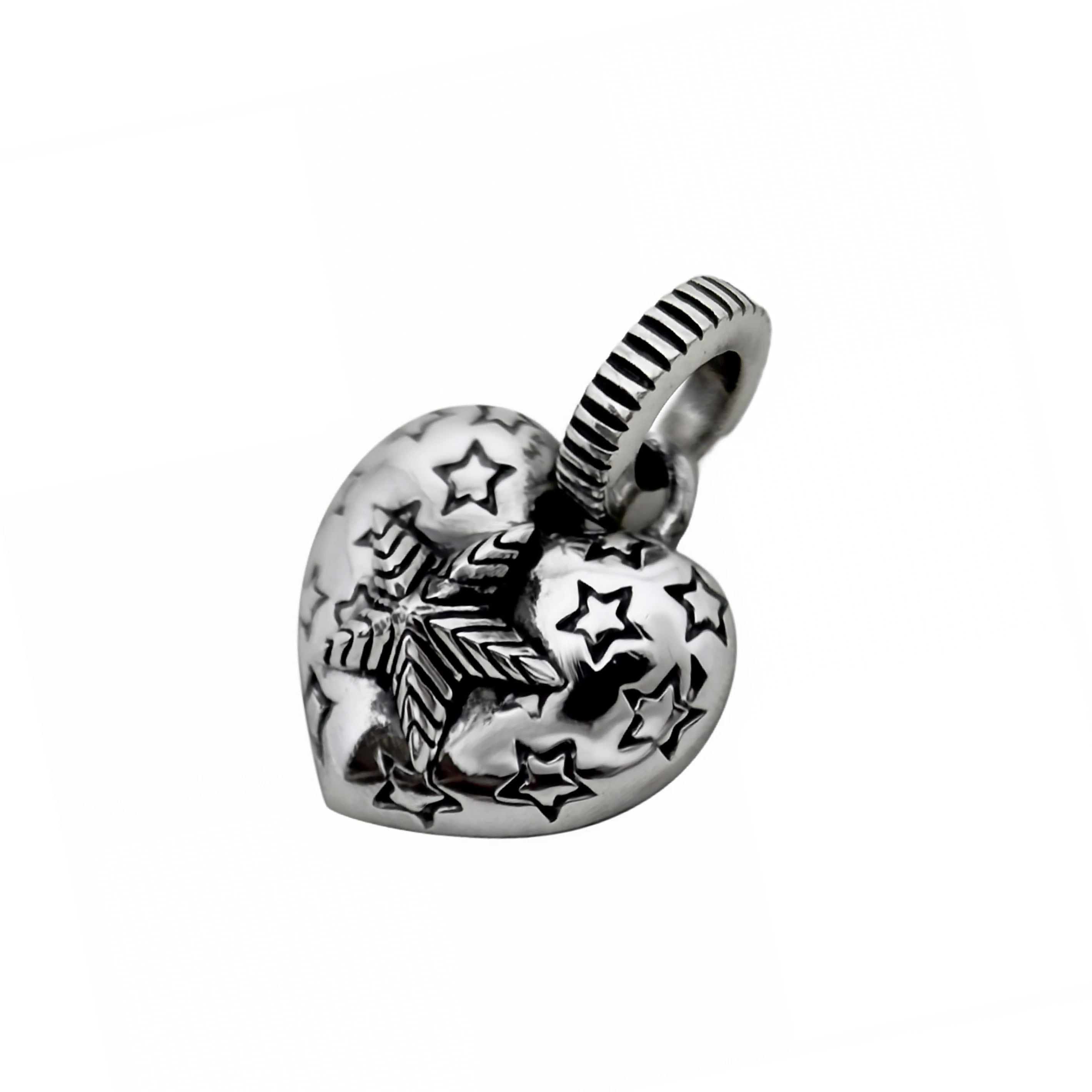 SMALL HEART STAR STAMPS W / VALLY STAR PENDANT