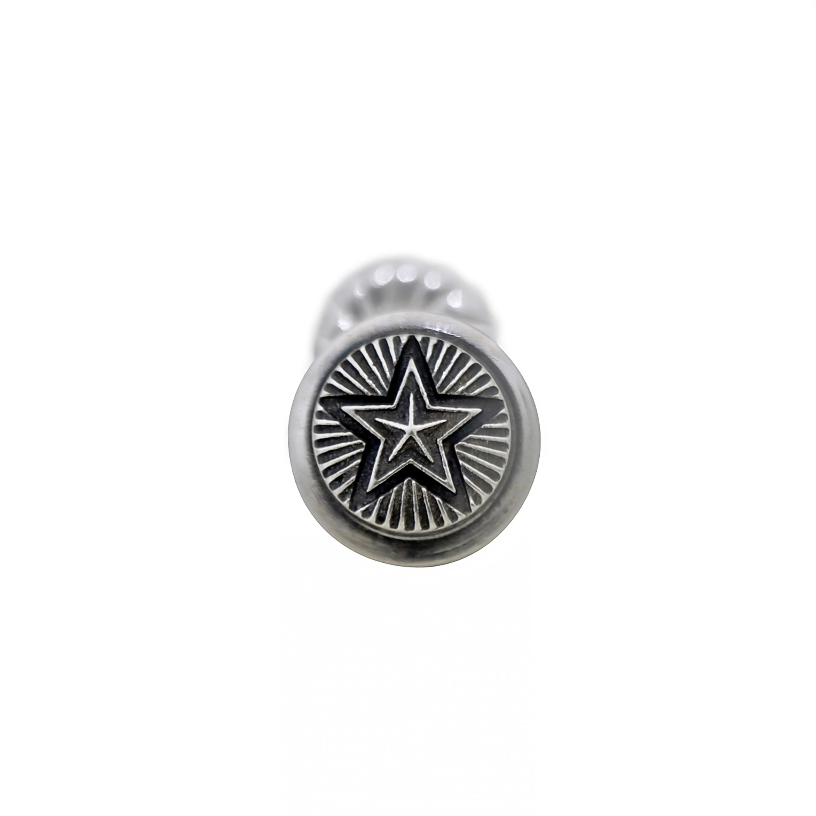 STAR BUTTON STUD EARRING