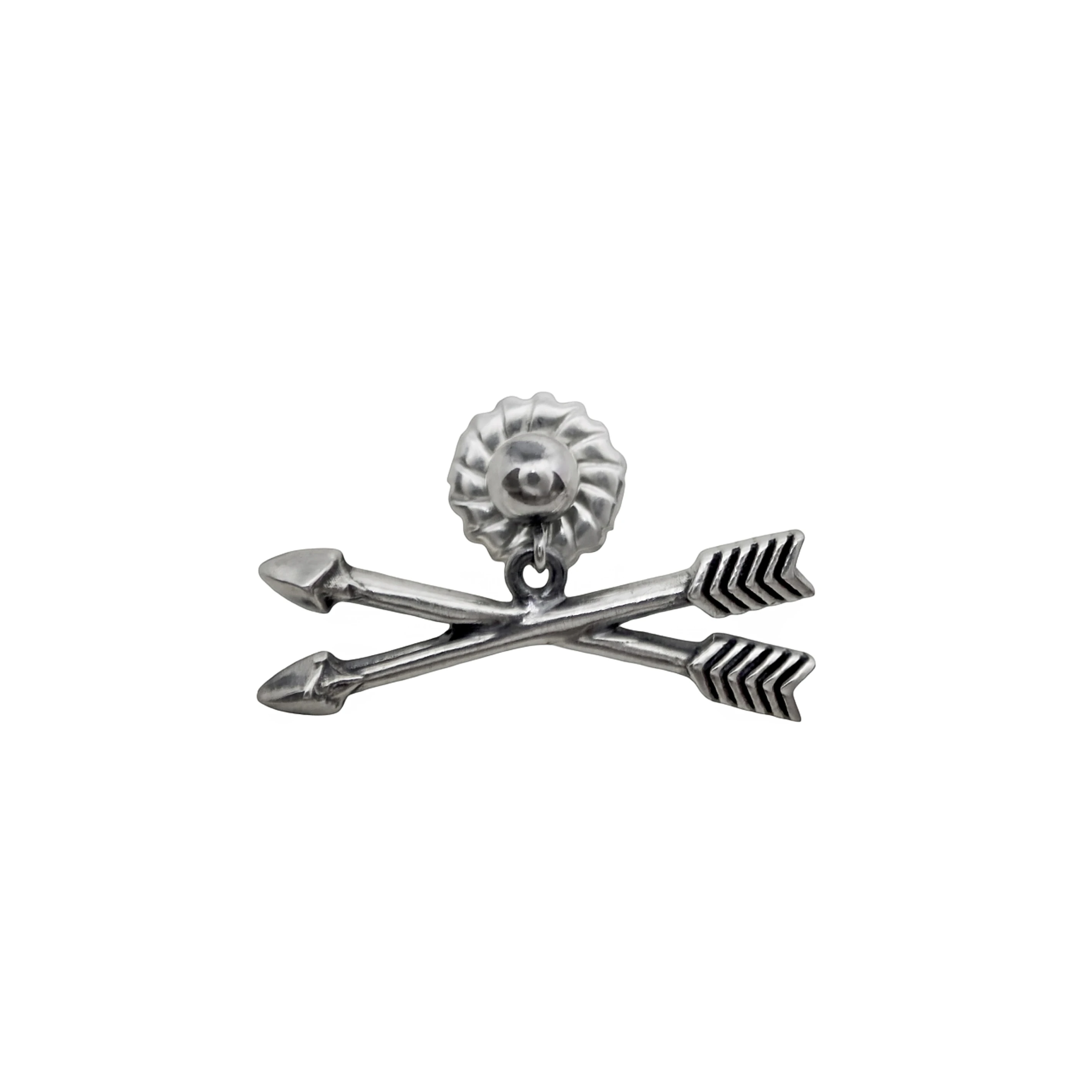 CROSSED TINY DOUBLE ARROW EARRING