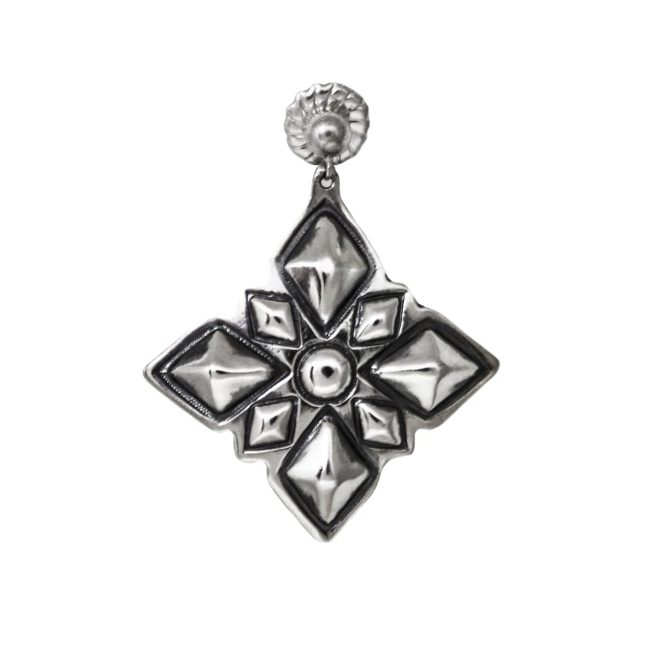 SQUARE DIAMOND REPOSE 1 EARRING