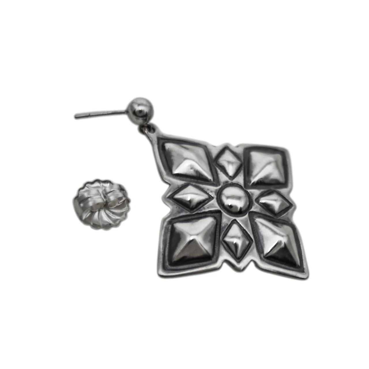 SQUARE DIAMOND REPOSE 1 EARRING