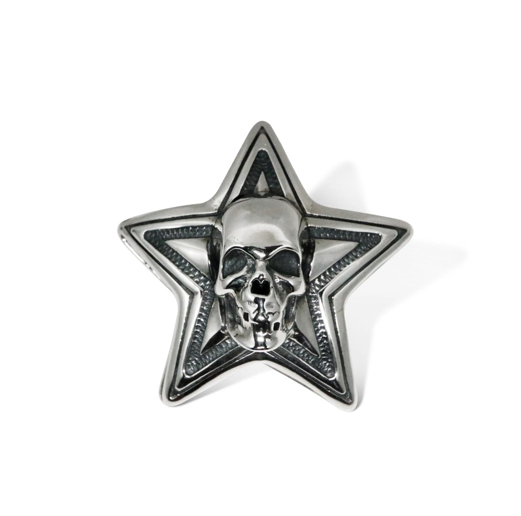 DOUBLE FACE SKULL STAR PENDANT