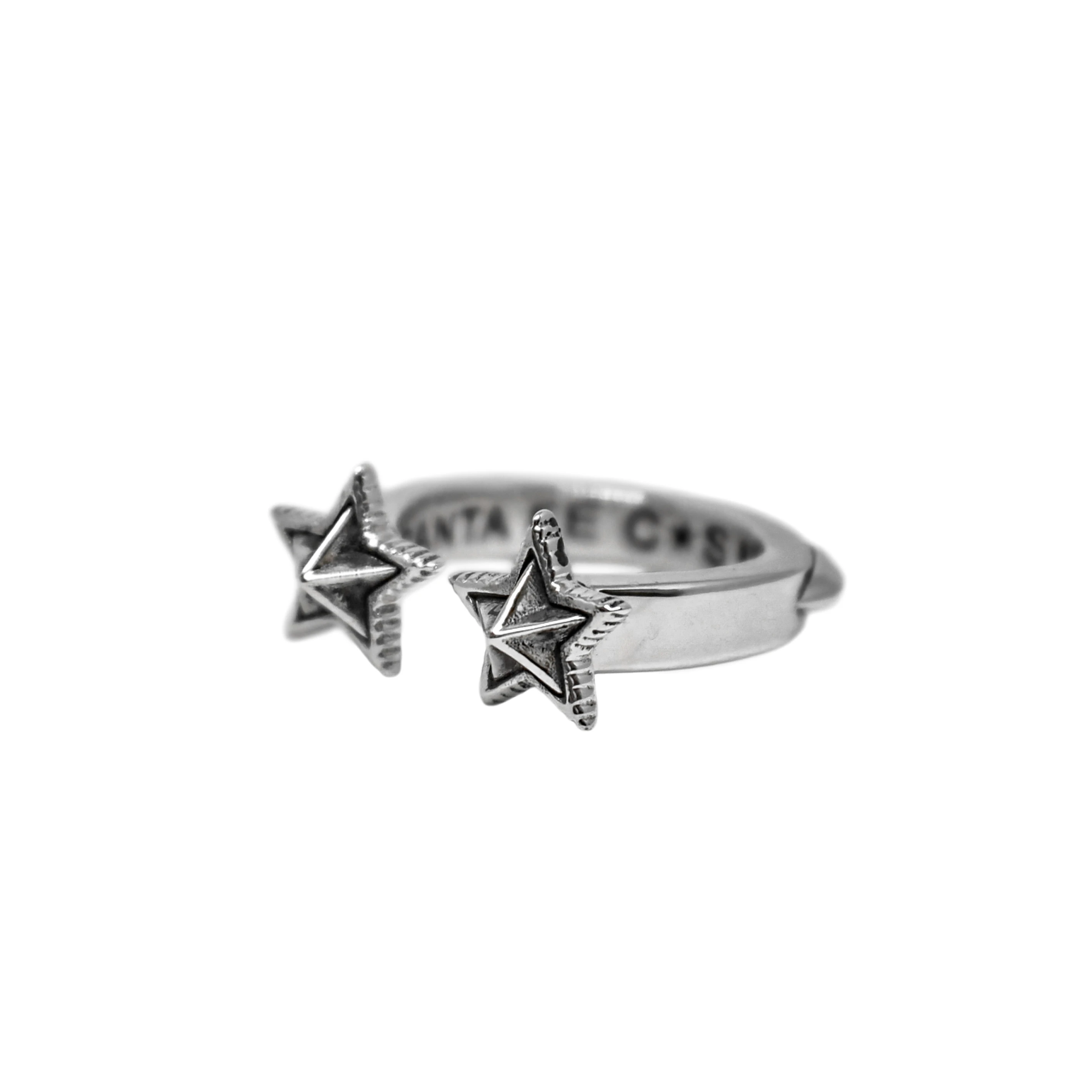 DEPP STAR IN STAR RINGS SILVER