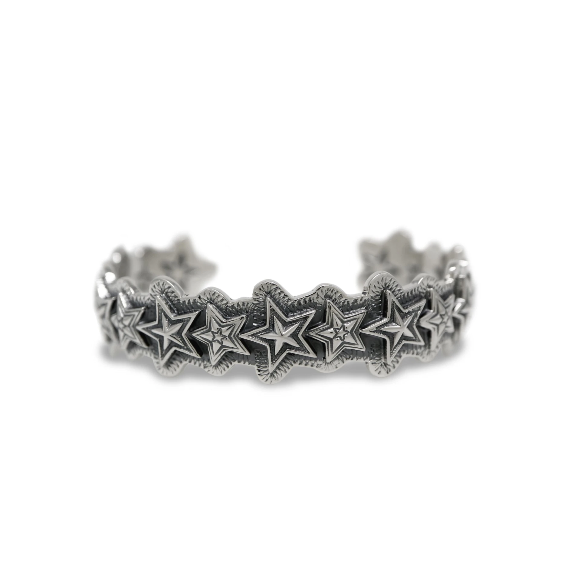 EXTRA SMALL FACETED & TINY STAR IN STAR CUFF
