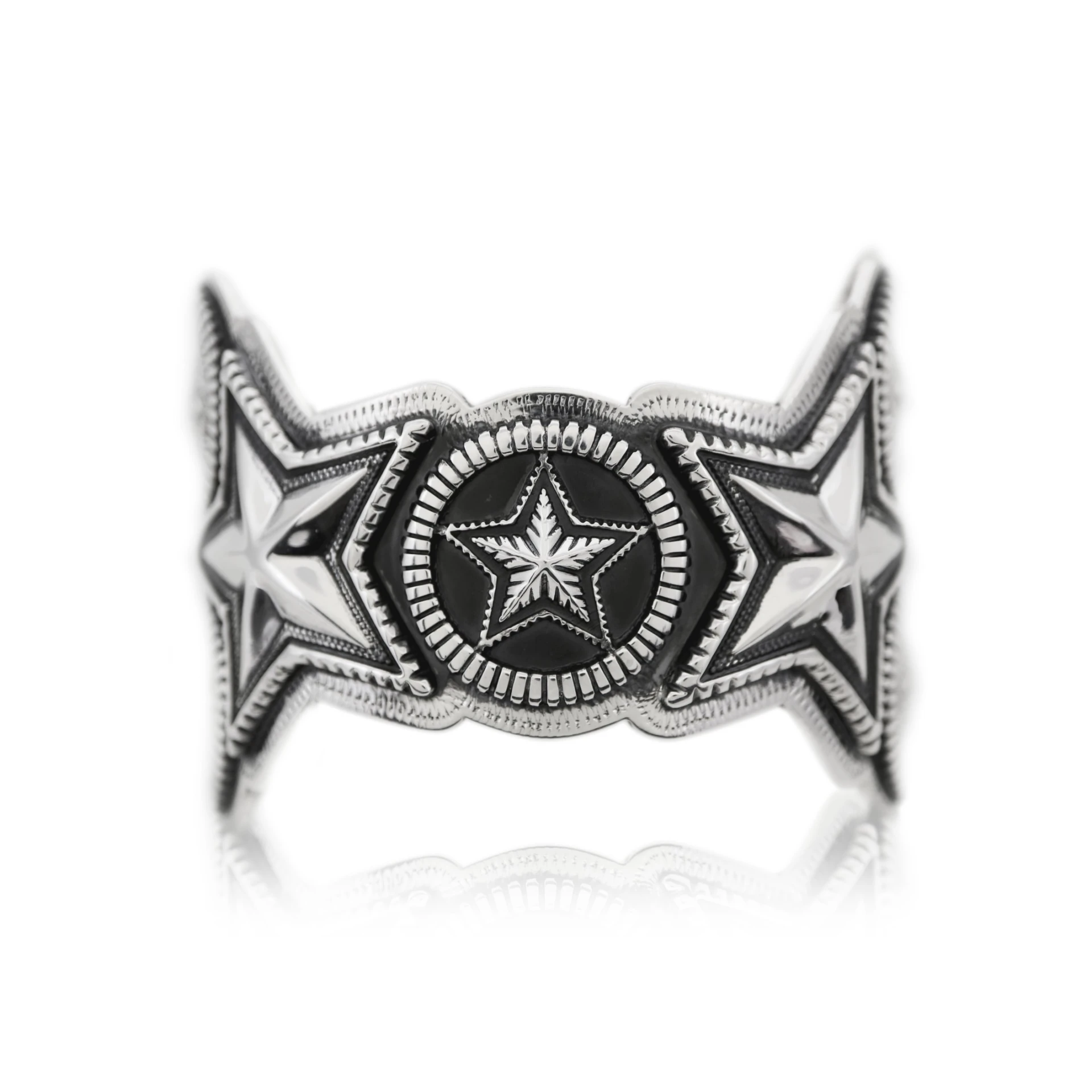 DEPP STAR COIN W/ FACETED STAR CUFF