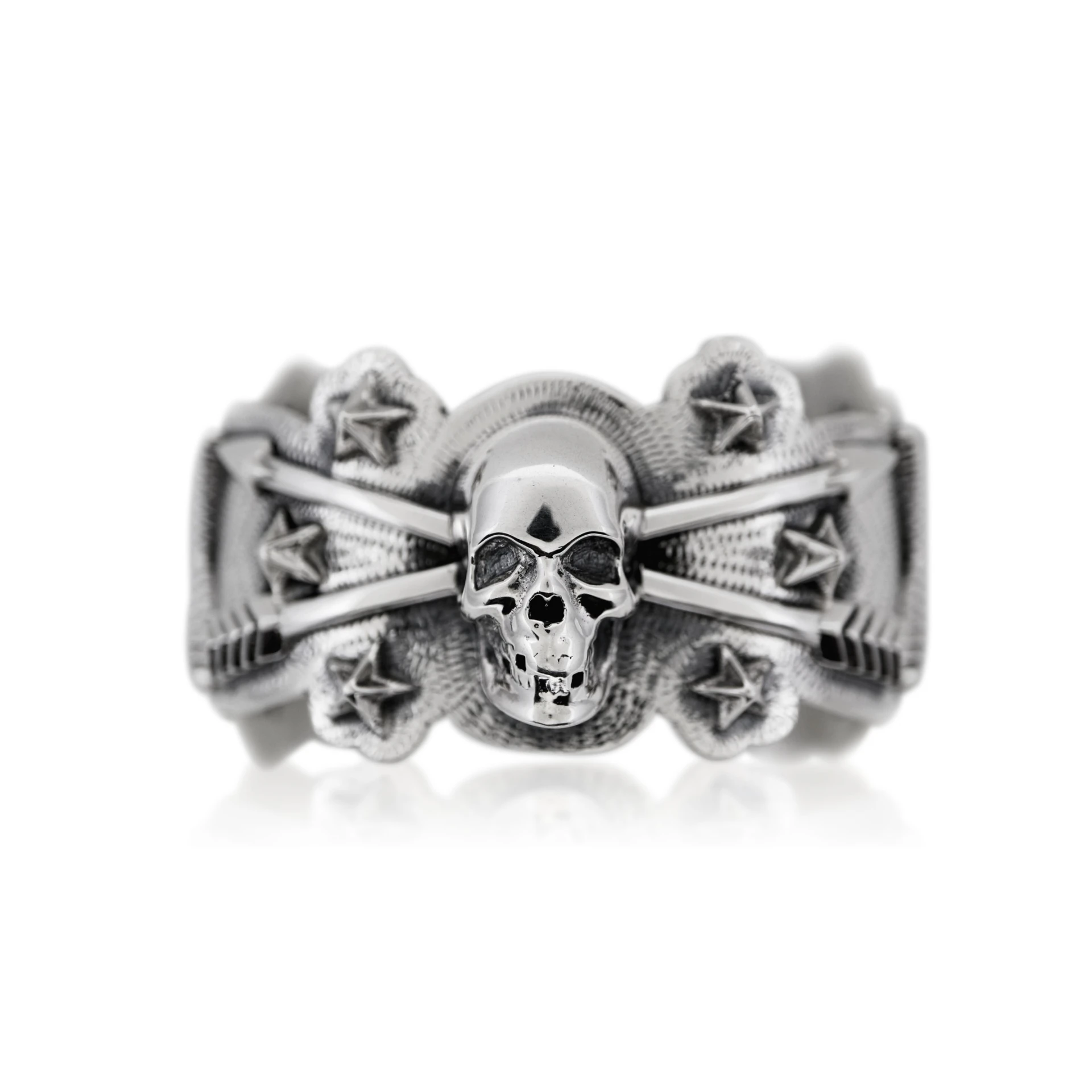 SKULL & CROSS ARROW CUFF