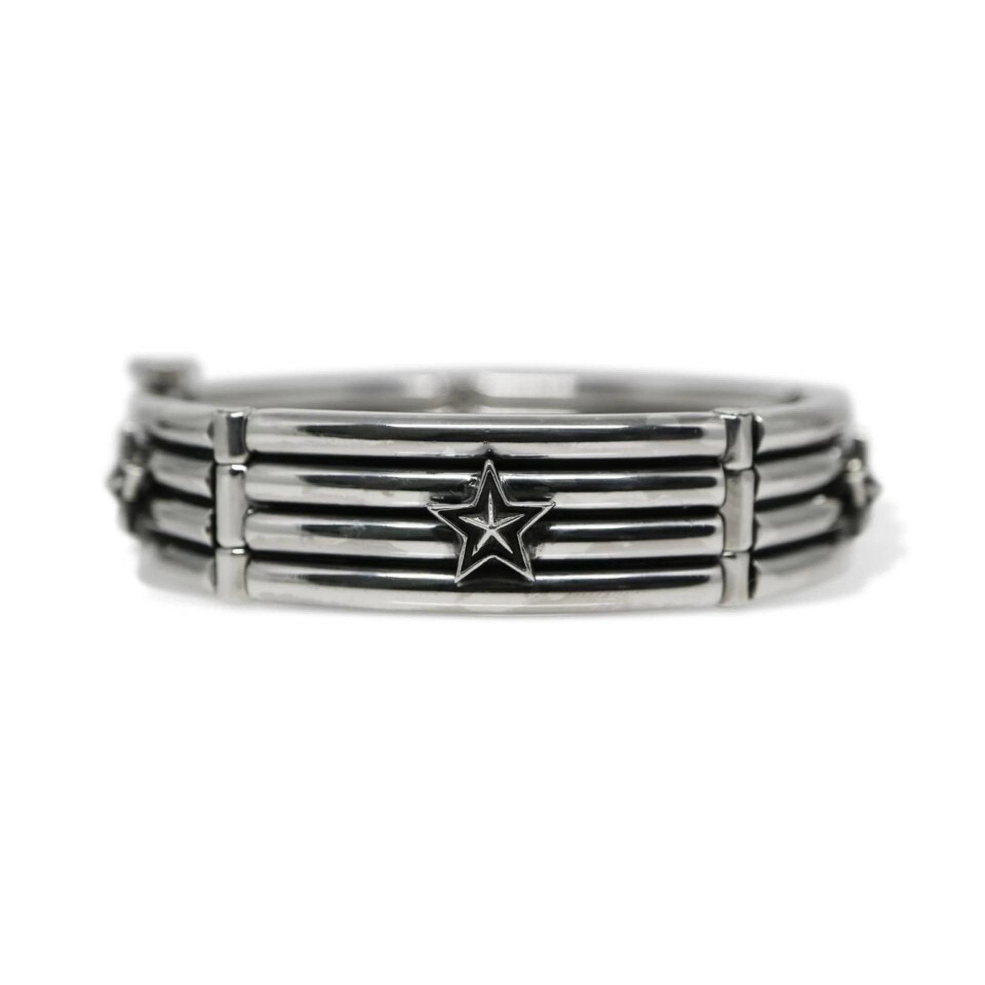 4 ROW WIRE LINK W / STARS BRACELET