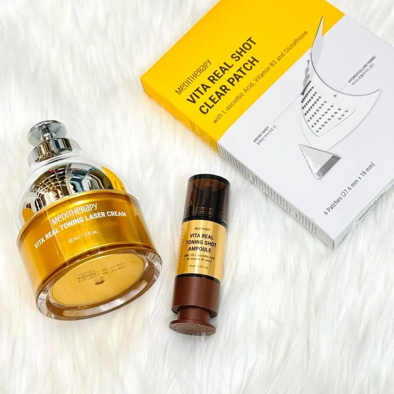 現貨MEDITHERAPY 維他命c系列 冰肌濃縮精華 15ml 美白貼 維他命煥亮乳霜