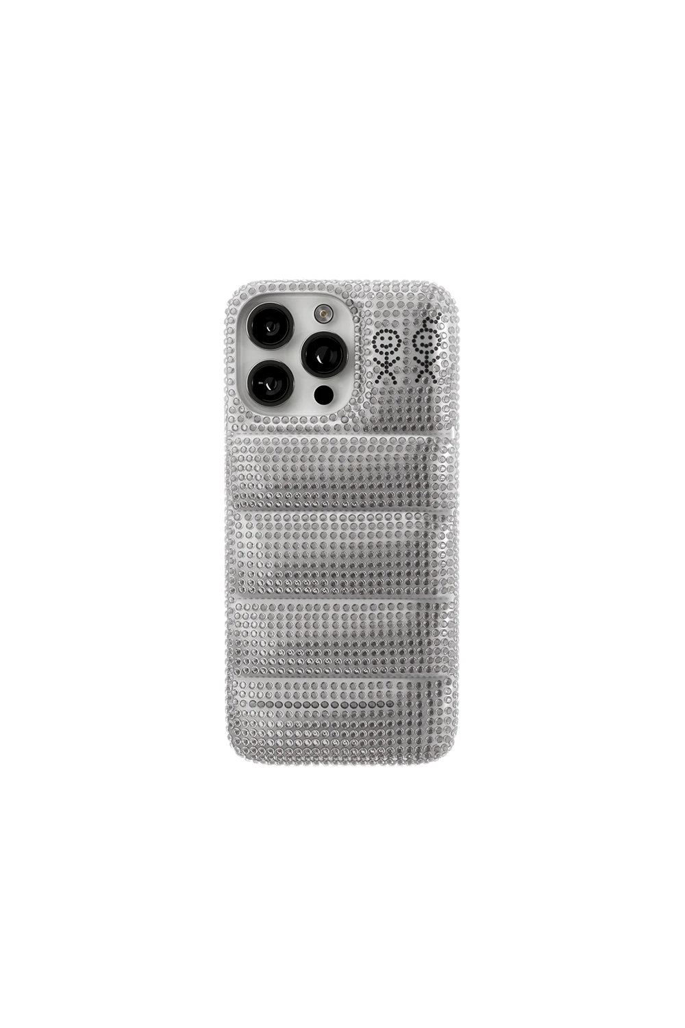 THE PUFFER CASE® - RHINESTONES IN SILVER