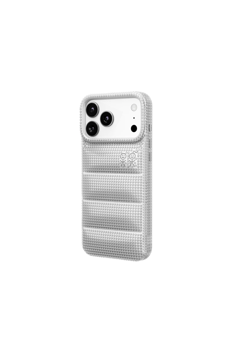 THE PUFFER CASE® - RHINESTONES IN SILVER