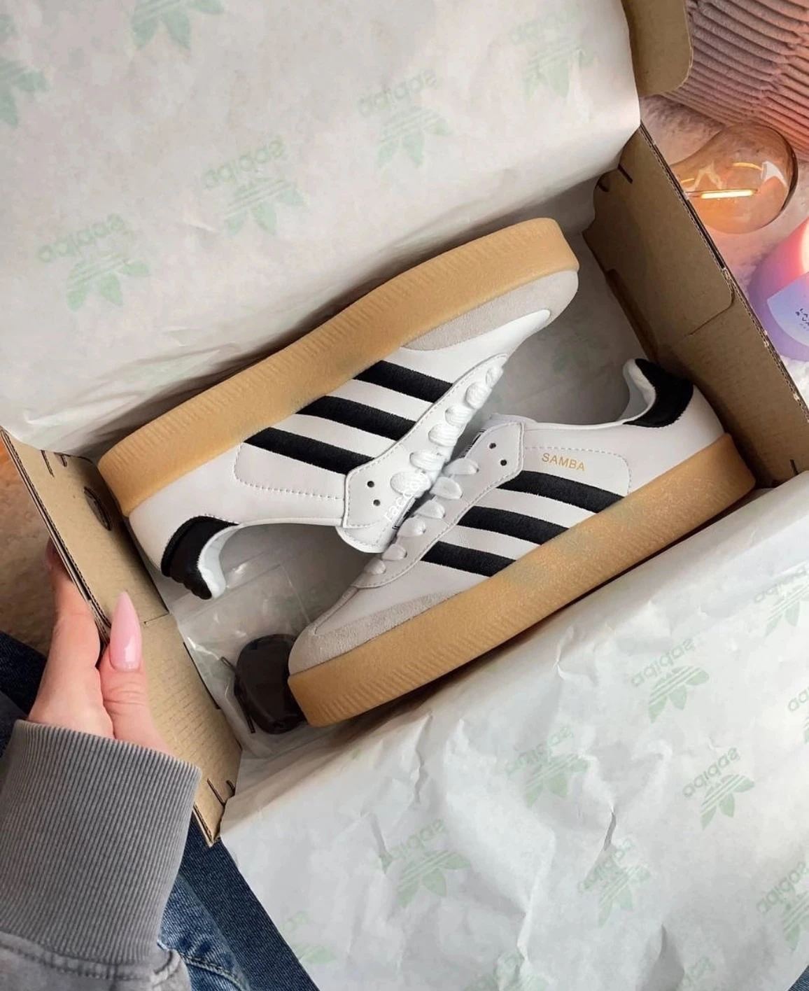 現貨Adidas oringinals 厚底Samba餅乾鞋