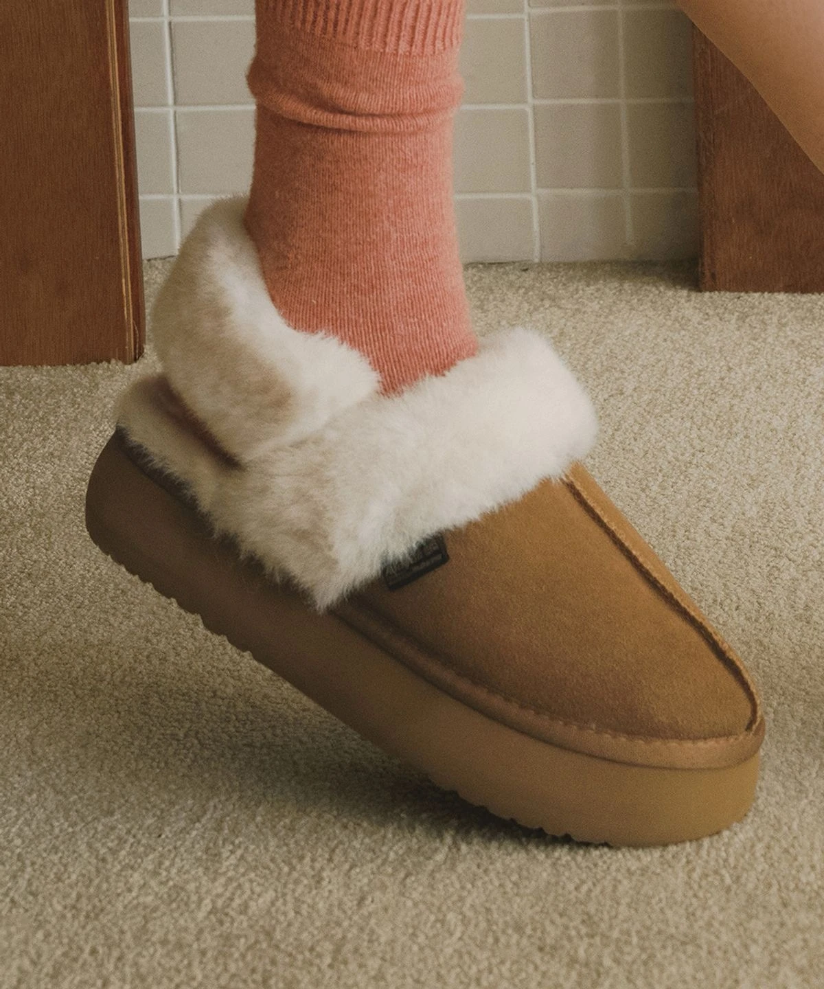 現貨Rockfish cloudy flatform fur slimgbacks