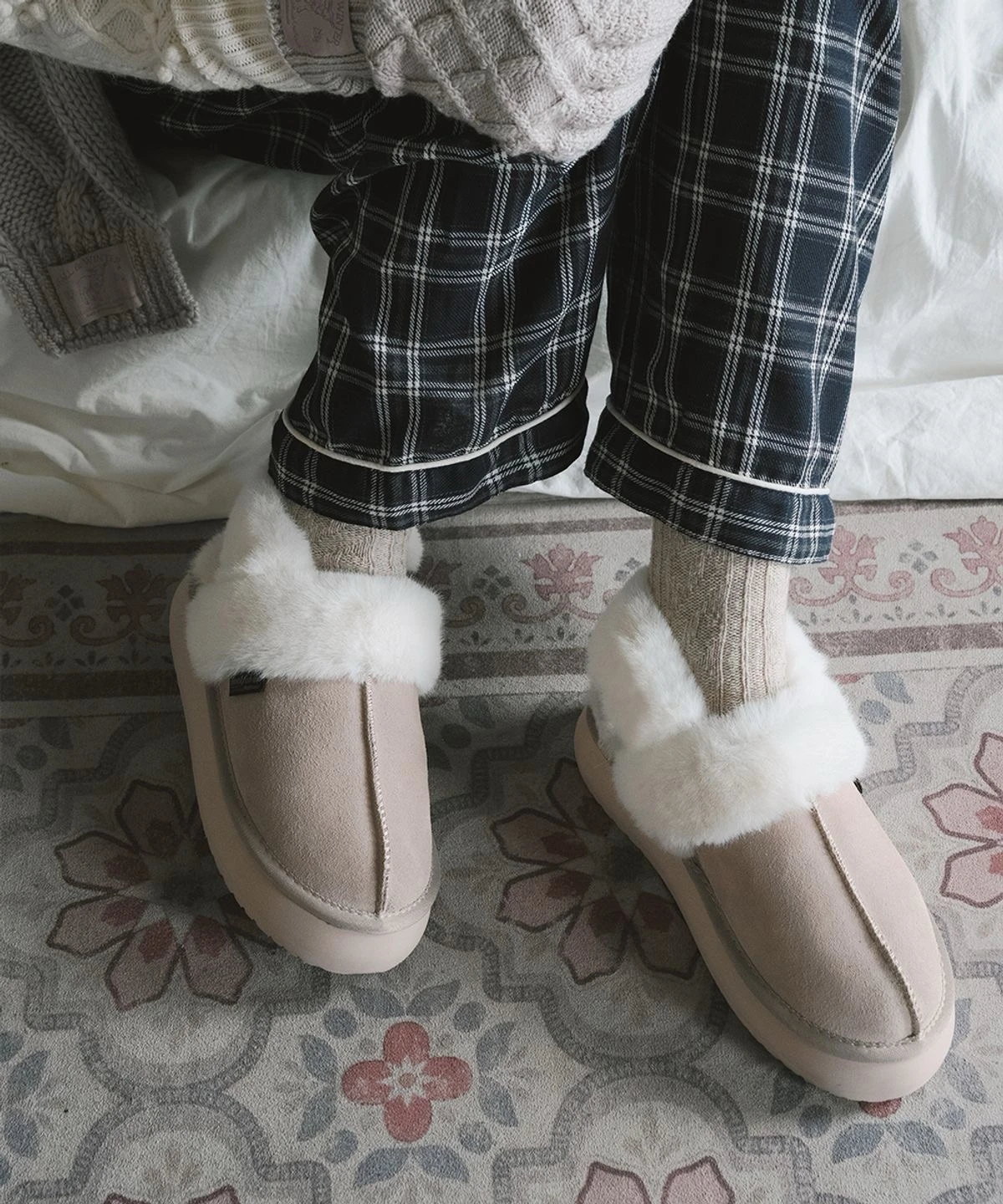 現貨Rockfish cloudy flatform fur slimgbacks