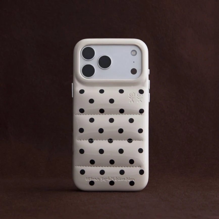 The Puffer Case® - Inverse Polka Dots
