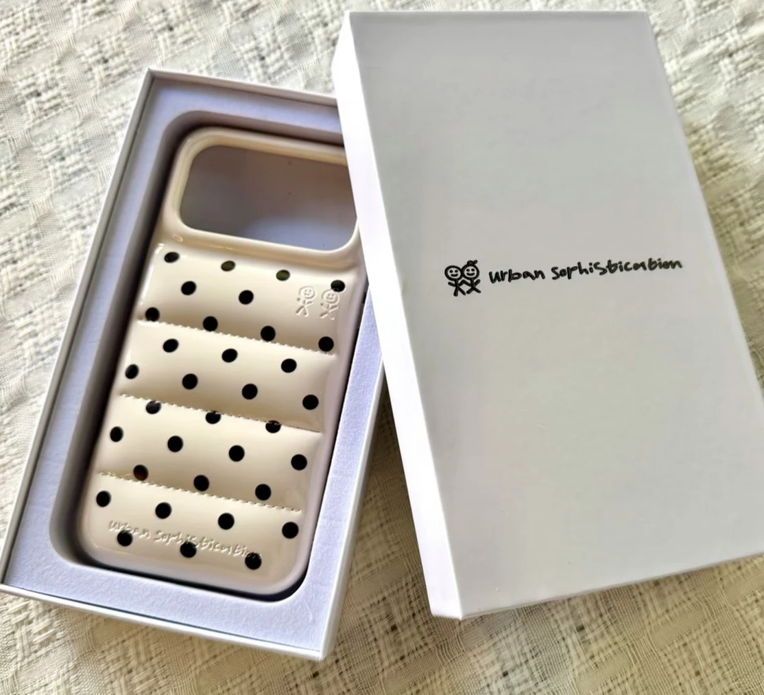 The Puffer Case® - Inverse Polka Dots