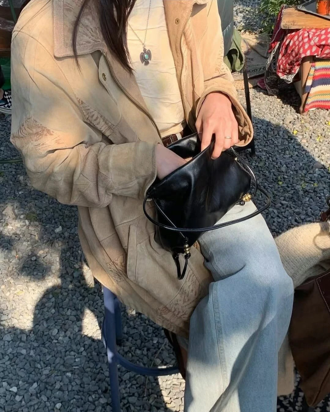 Archivepke牛皮鞦韆包