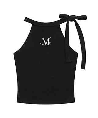 Mucent 蝴蝶結緞帶吊帶無袖上衣BOWZUP RIBBON CROP SLEEVELESS (5COLOR)