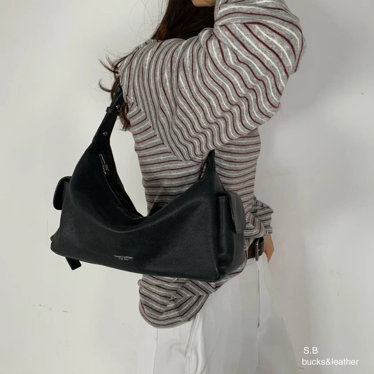 Bucks&leather雙口袋包