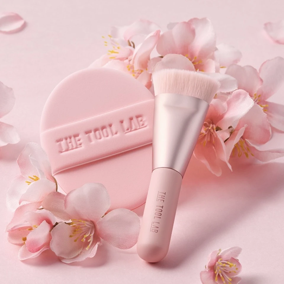 The tool lab櫻花刷具粉撲set