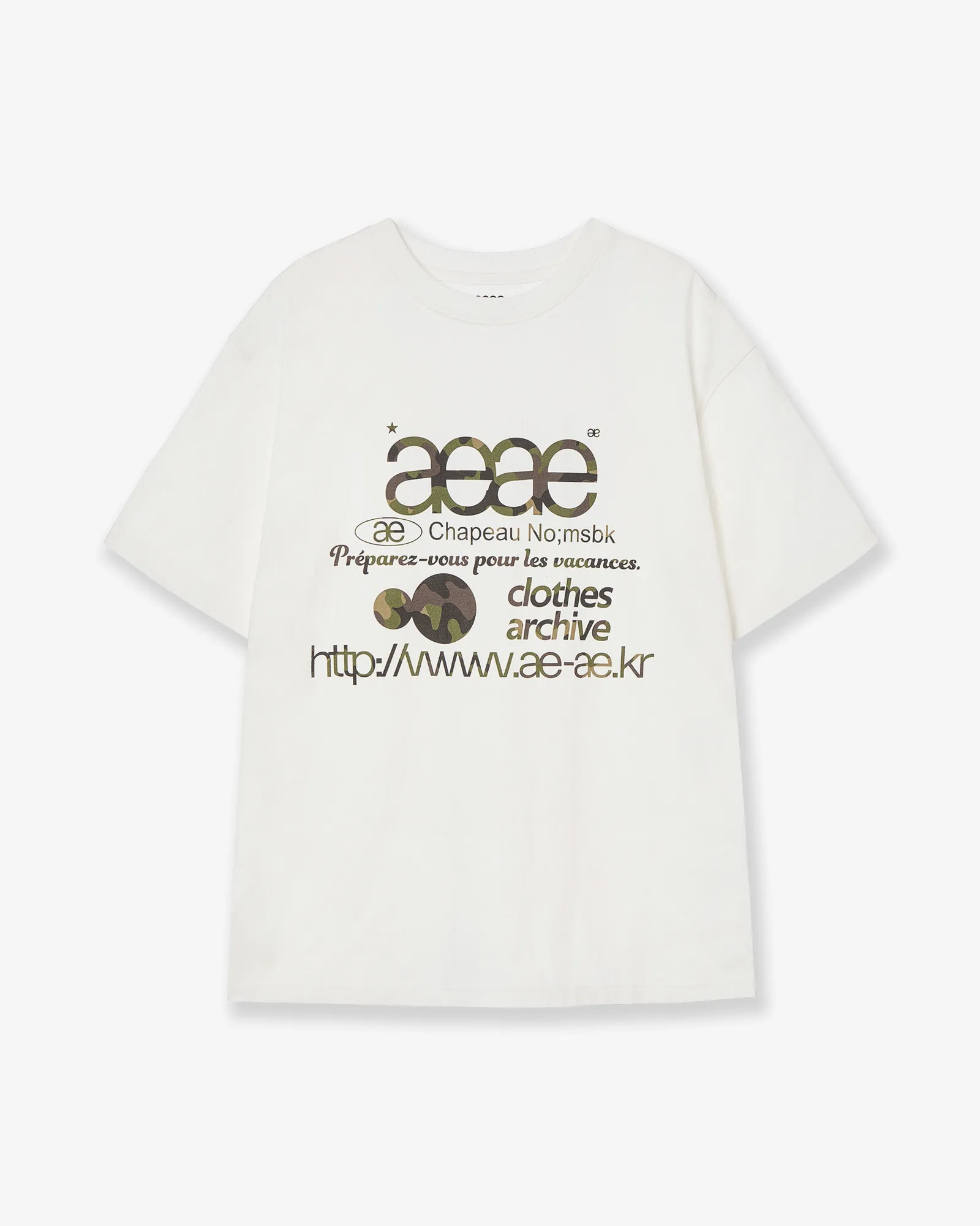aeae 迷彩web logo 短袖